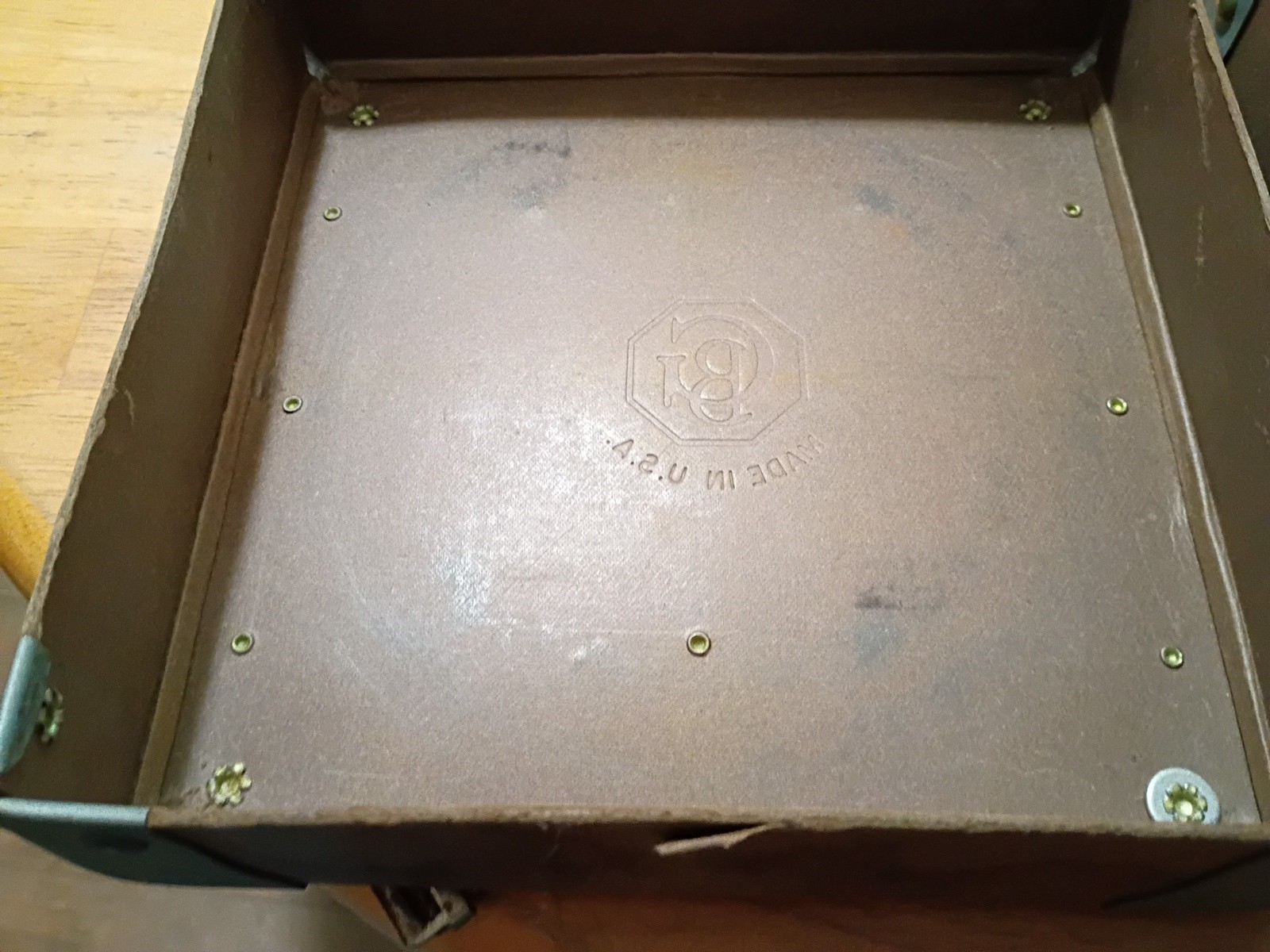VINTAGE Film Reel Canister Case Shipping Box Mailer 8″ X 8″ X 2″