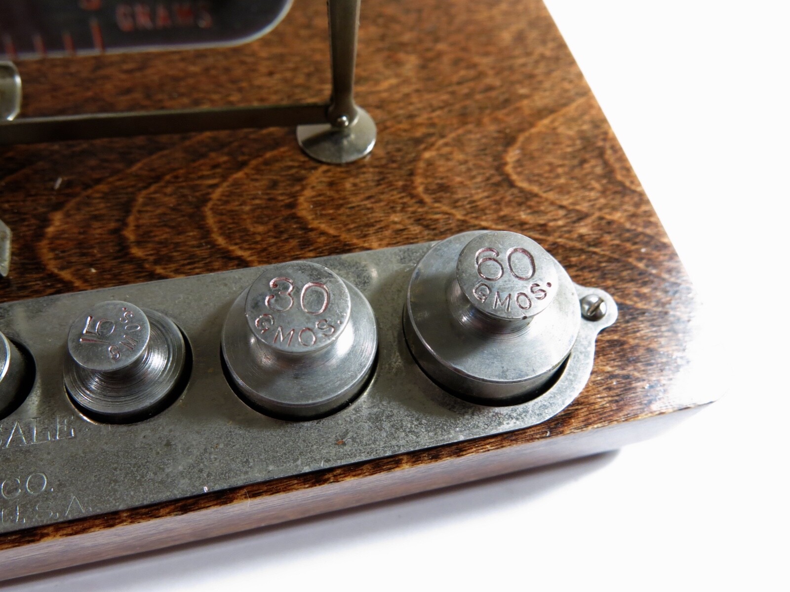 RARE Antique Kodak Studio Scale with Metric Weights and Pans — Refinished Base