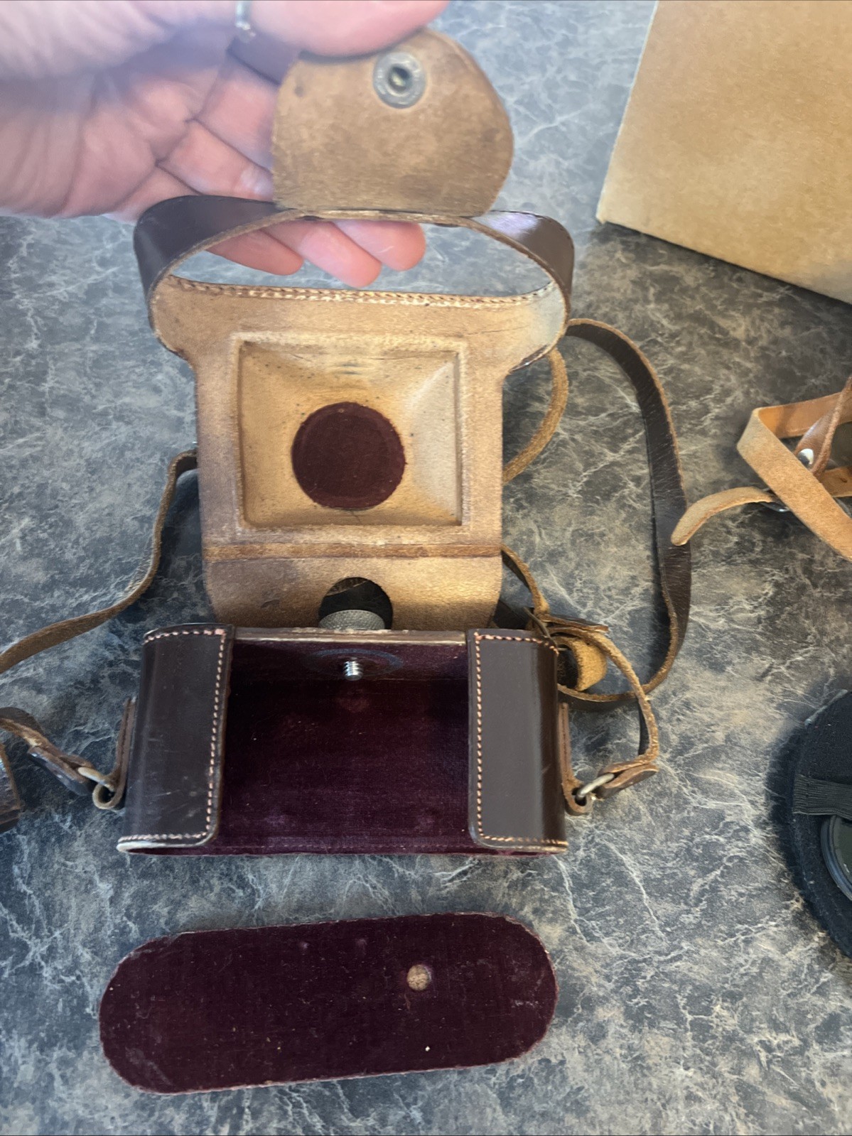📷 Vintage Leather Camera Accessories Lot Filters Paxette Graflex Japan