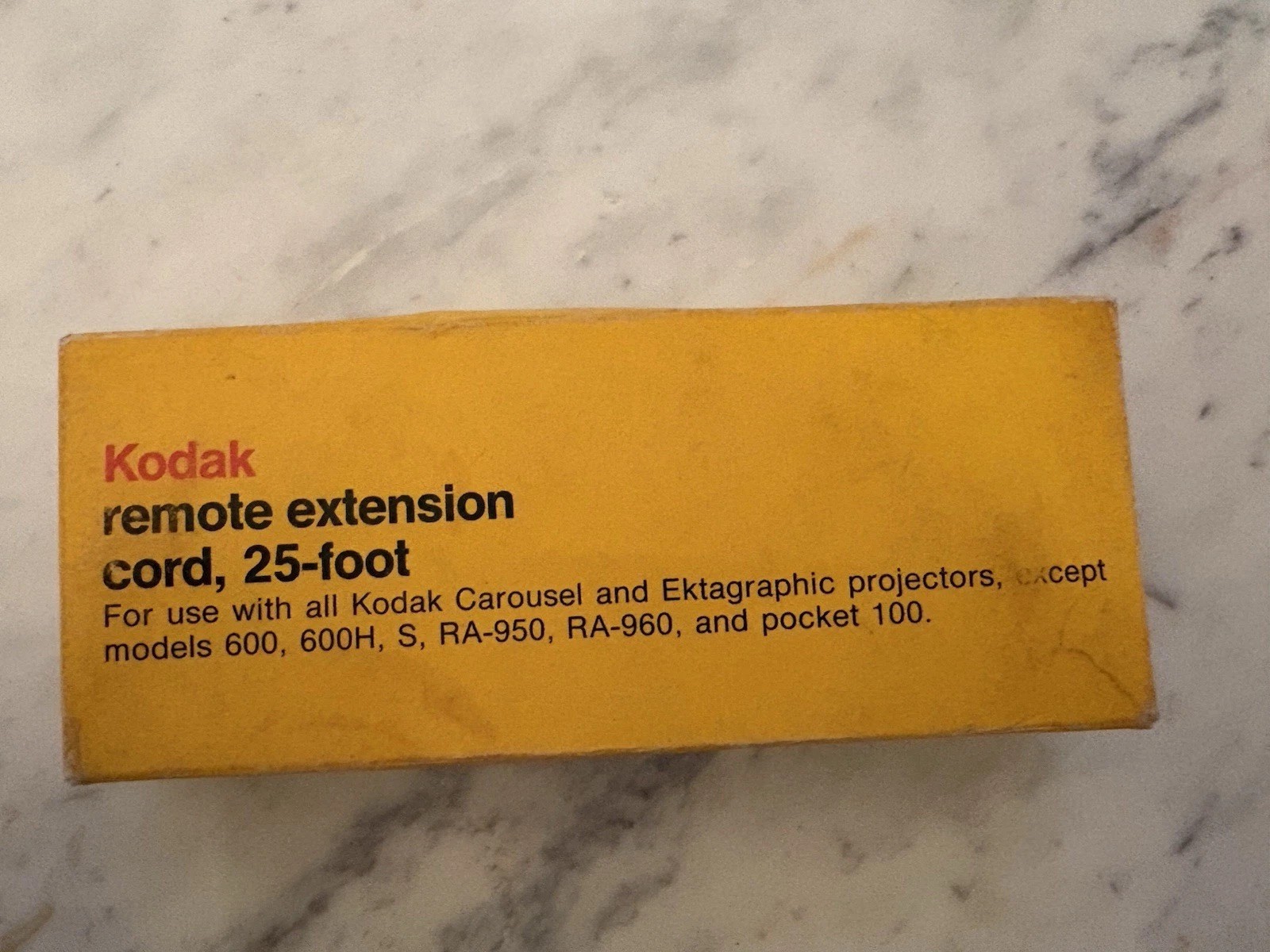 Vintage Kodak 25-Foot Remote Extension Cord – CAT 140 1363 (586) w/Original Box