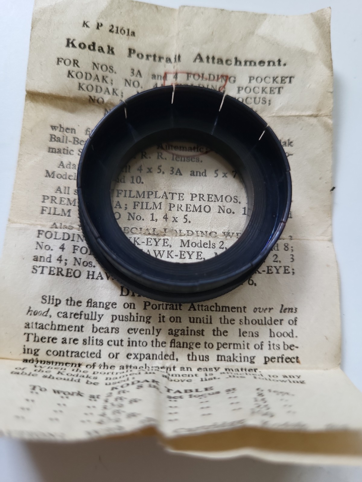 KODAK PORTRAIT ATTACHMENT #5 W/box & Instructions