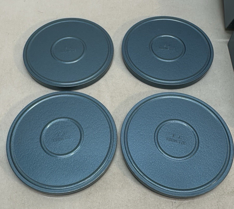 Bruce Dual 8mm Film Storage Case 12 Slot 4 Metal Reel Canister Korvette Scherer