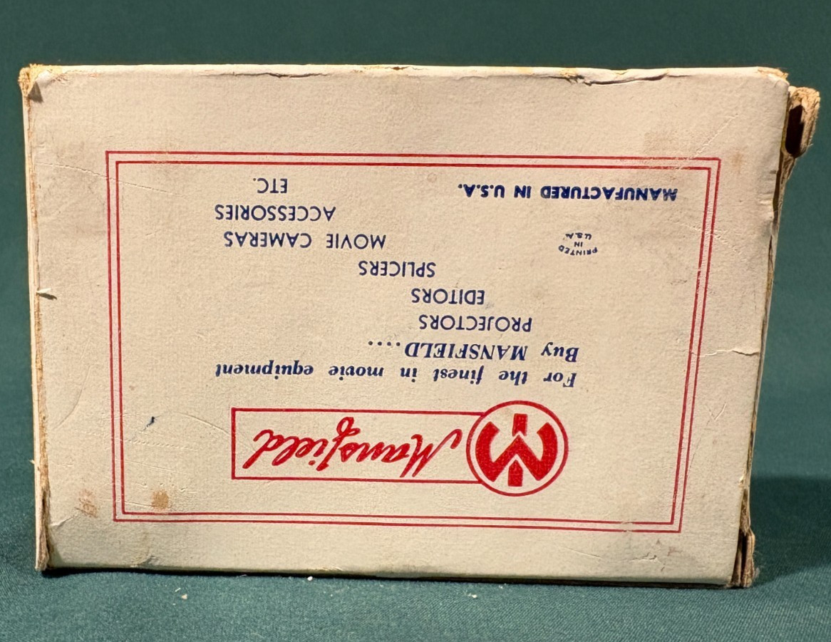 Mansfield Dry Splicer Butt Film Splicer 8mm Films Movies w/ box