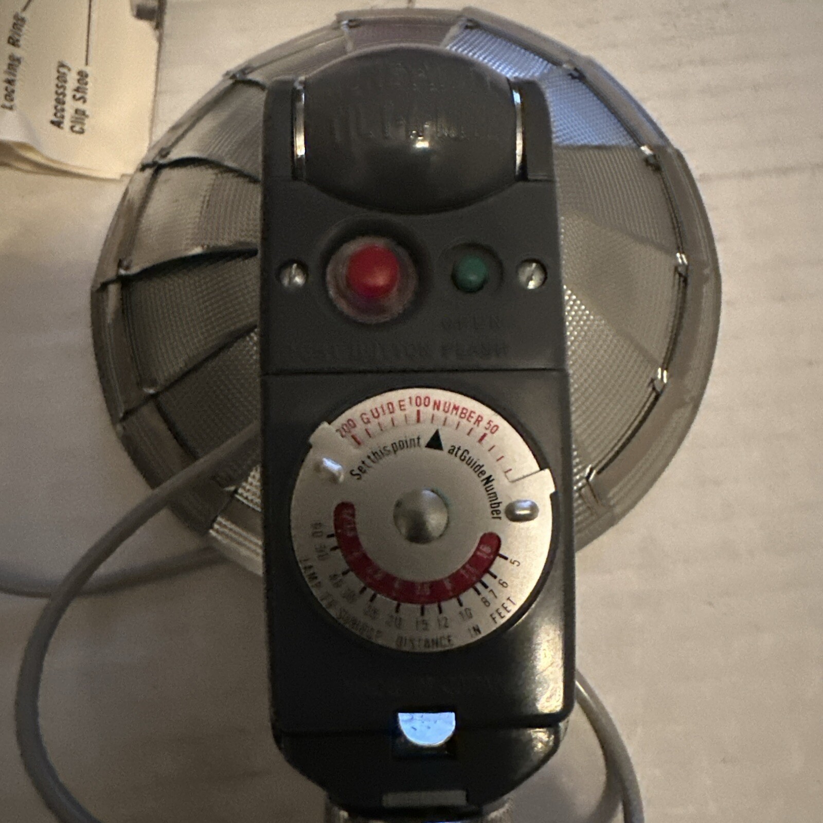 Vintage Honeywell Tilt-A-Mite Camera Flash Unit Fan Style made in Japan