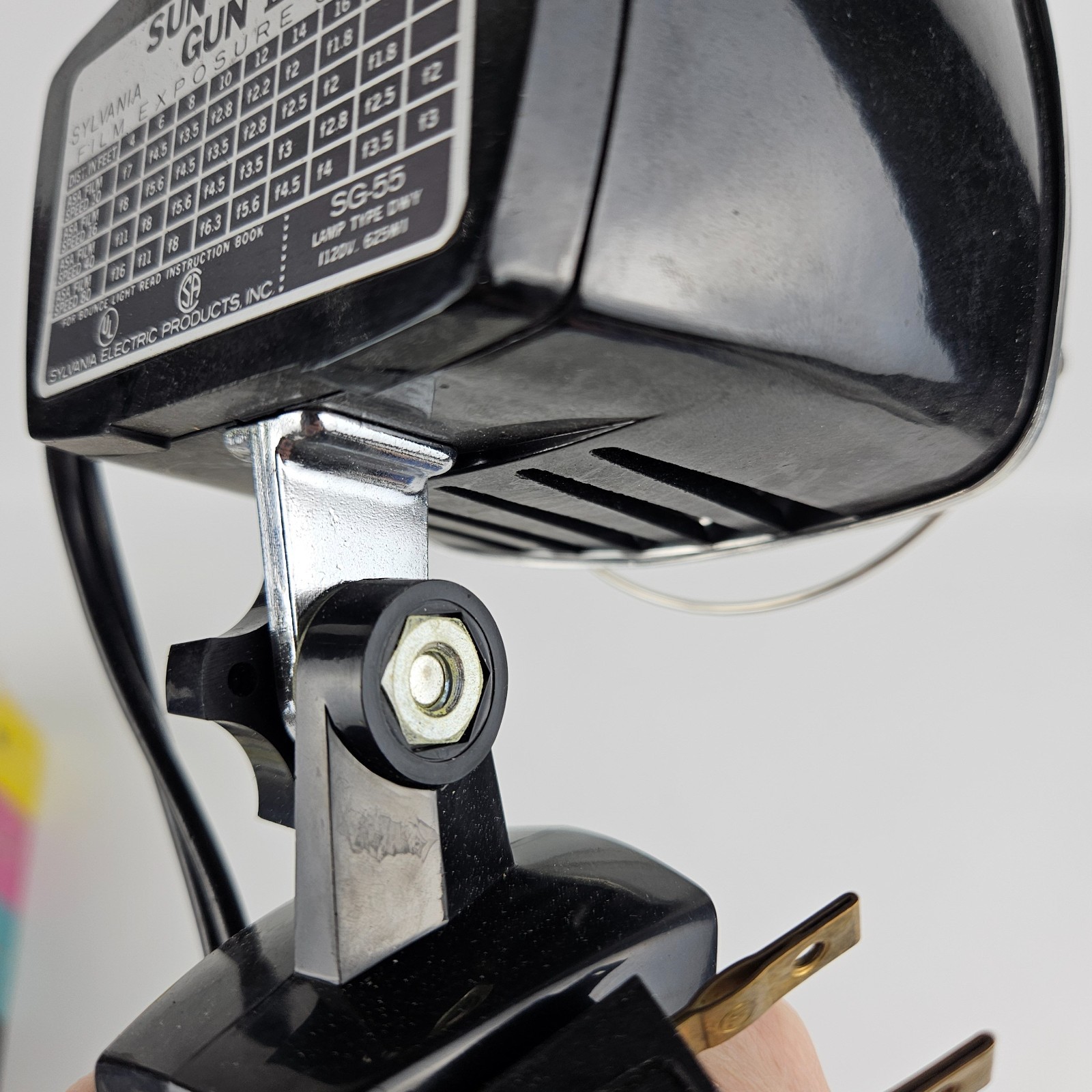 Vintage Sylvania Sun Gun II Movie Light SG-55 W/Original Box, Manual & Working