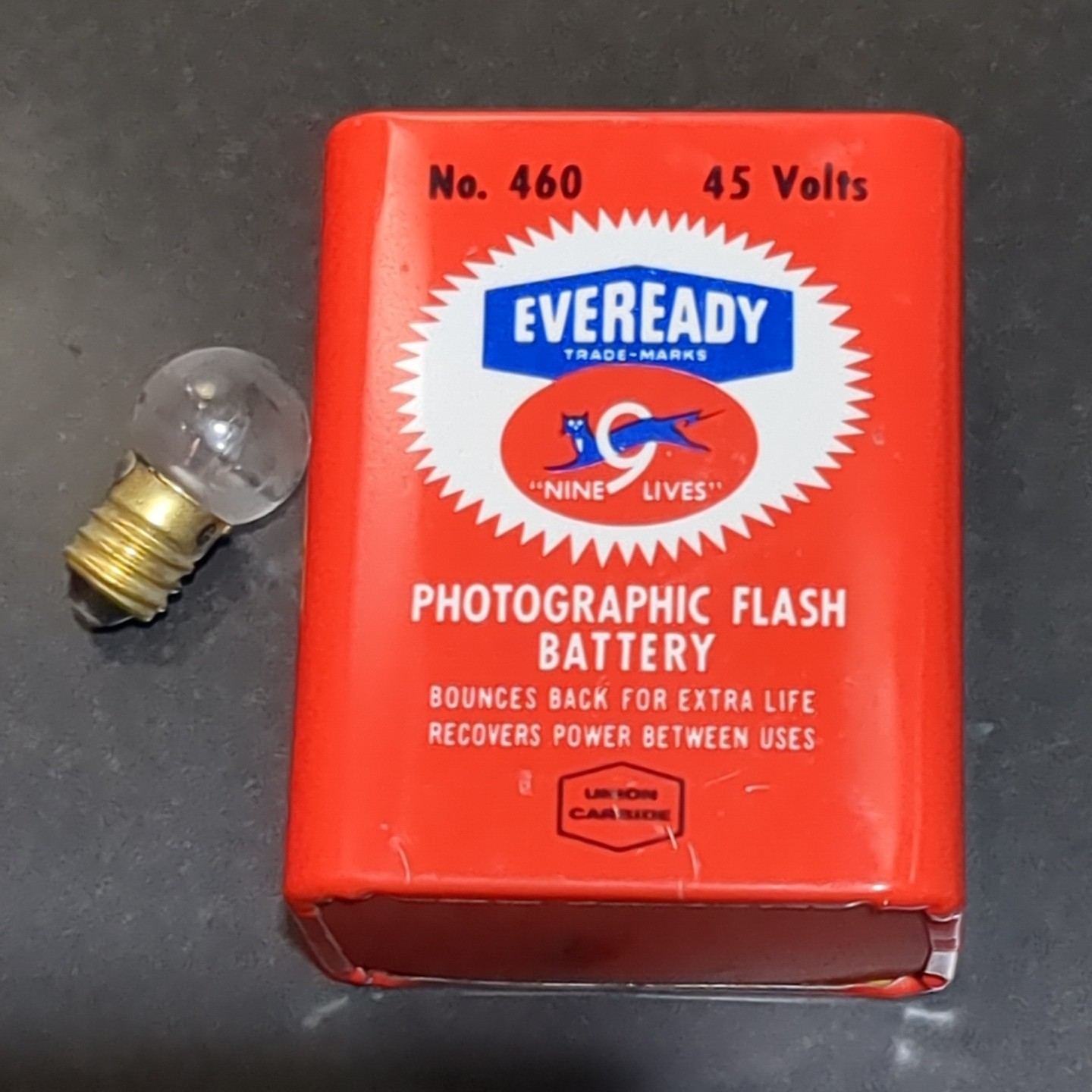 Vintage EverReady Photo Flash Kit Box No. 460K Wink Light Battery & Bulb NOS
