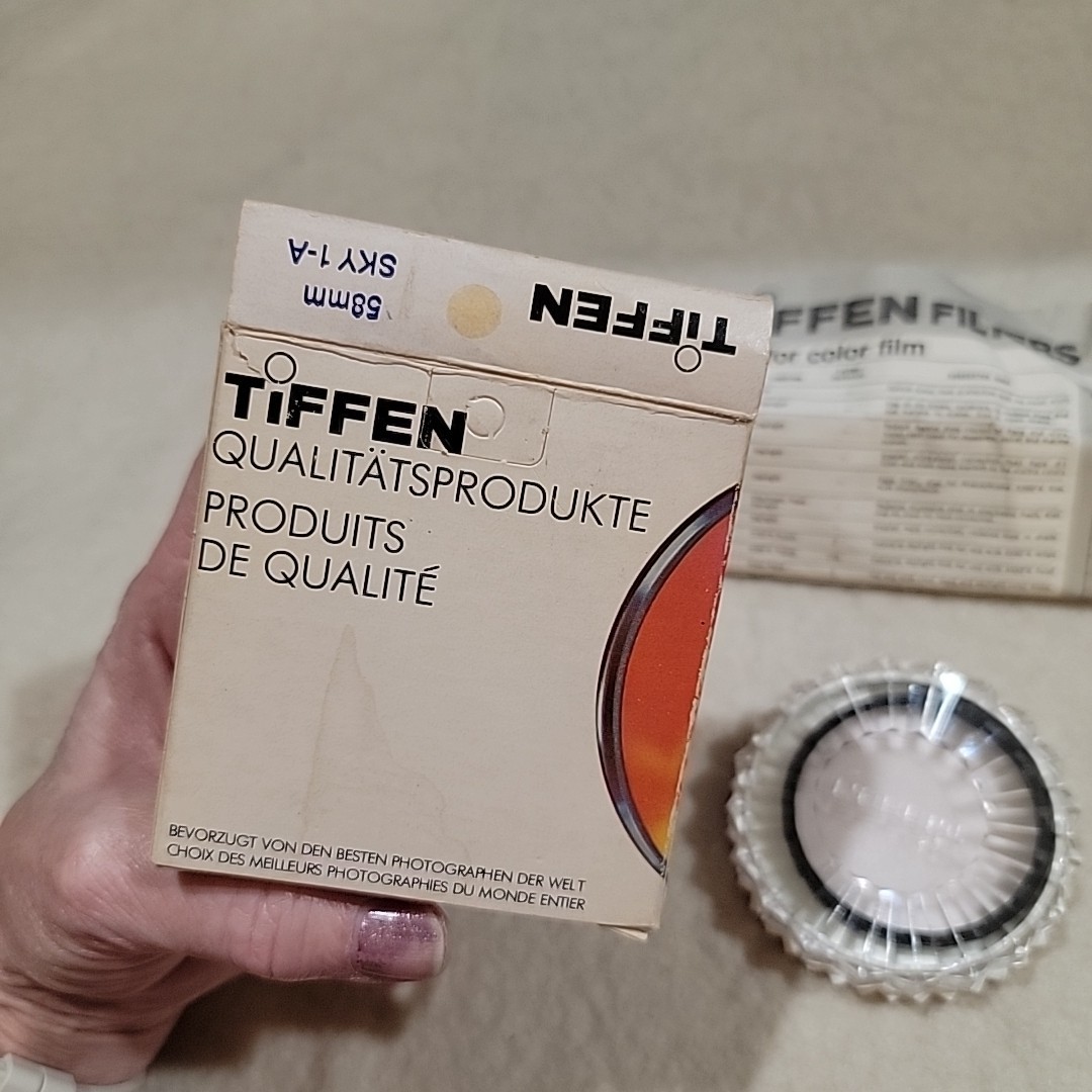 Vintage W Box 1983 ? Tiffen 58mm Black Filter Halation Diffusion Photography Col