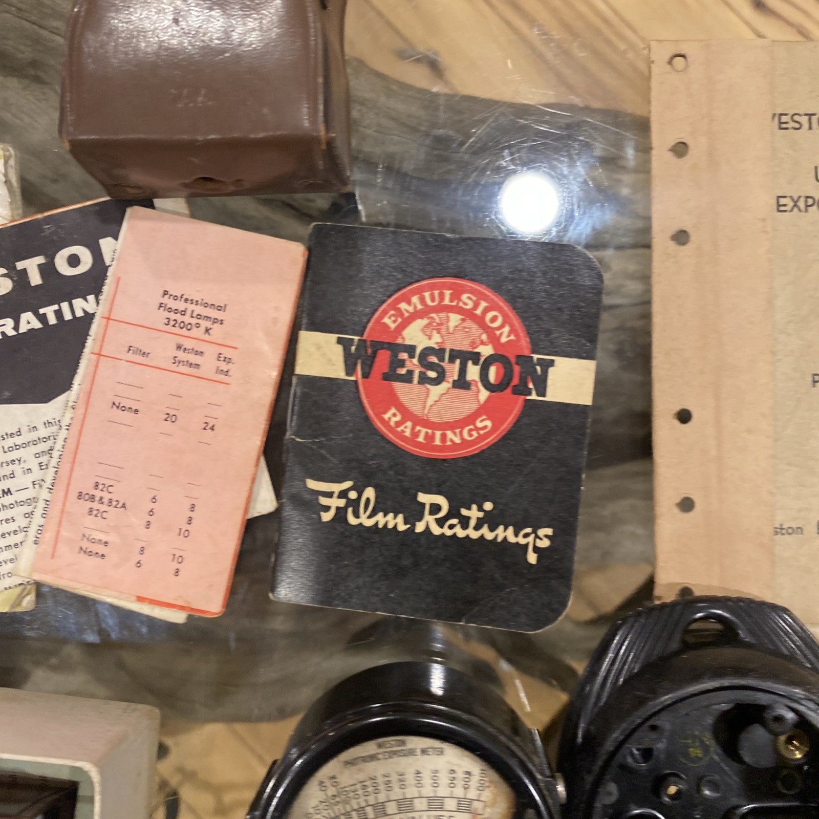 Large Lot Of Light Meters – Extra Case – Paperwork And More –