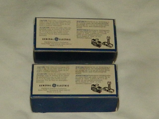 Vintage GE MagiCubes 2 Ea. Boxes W/ 3 Cubes 6 Cubes Total NOS