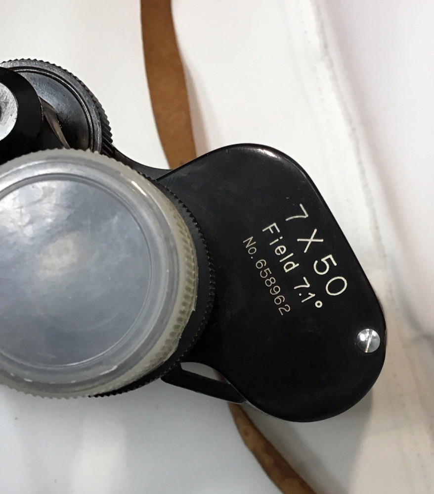 VINTAGE Vernon 7×50 Field 7.1deg Binoculars w/ Case No. 658962