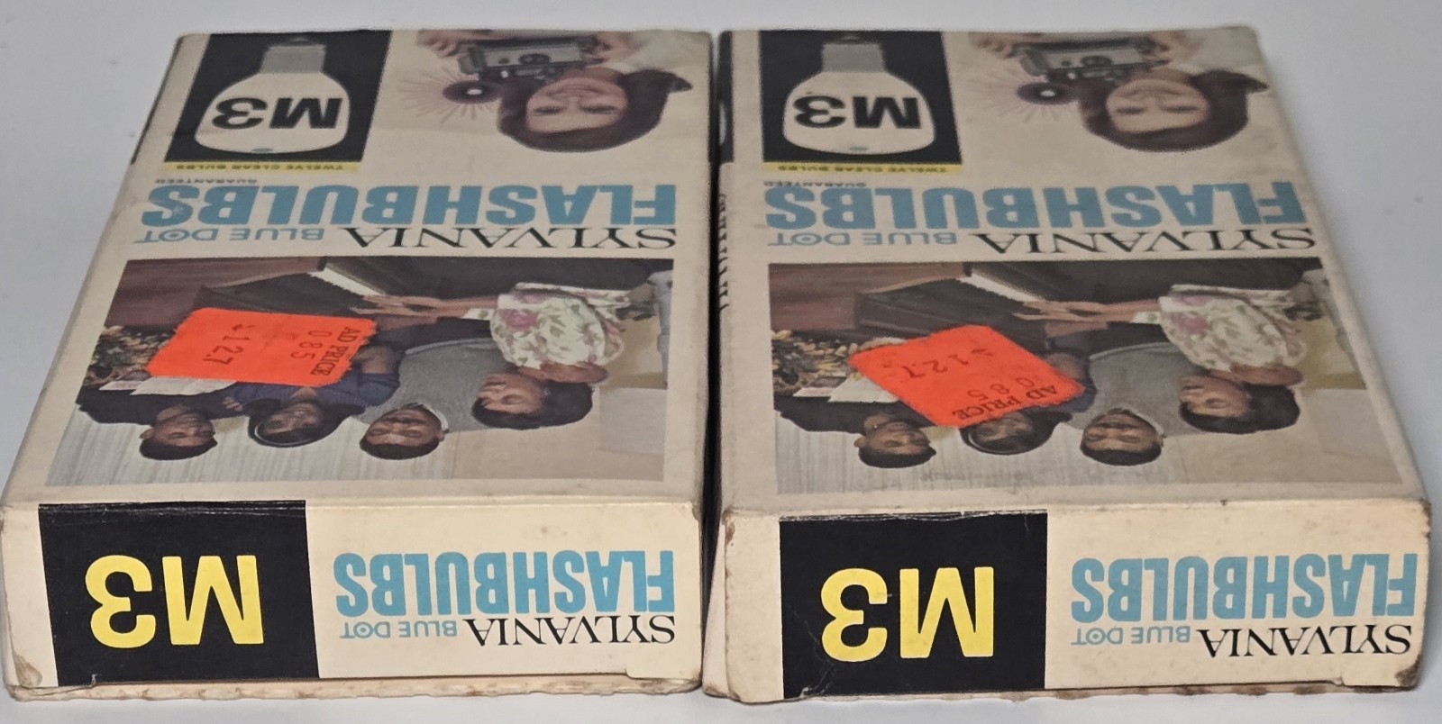 Vintage Sylvania M3 Blue Dot Flashbulbs 12 Ct NOS Original Box Camera Flash