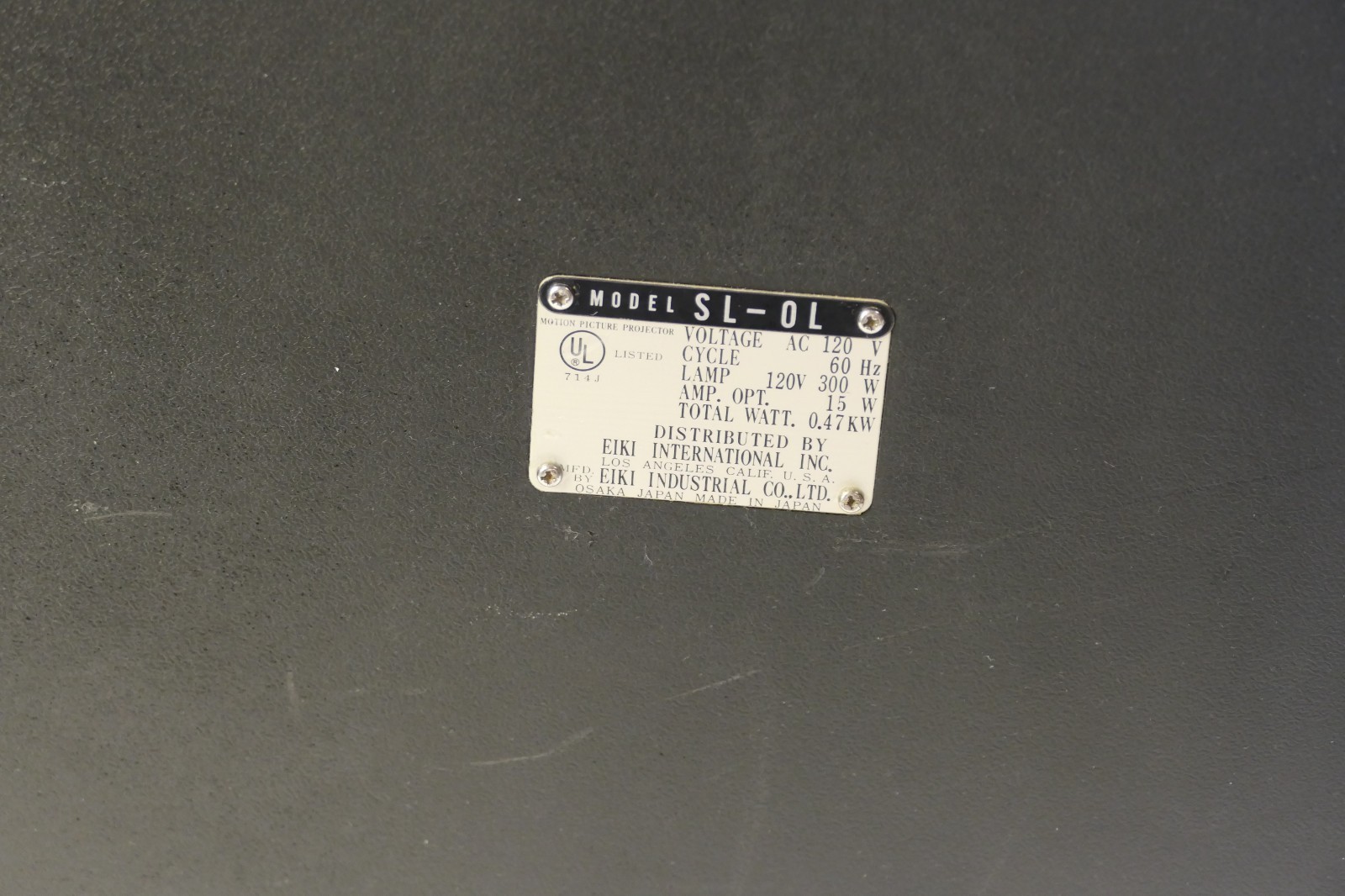 Eiki Sl 0 Super 16mm Movie Projector