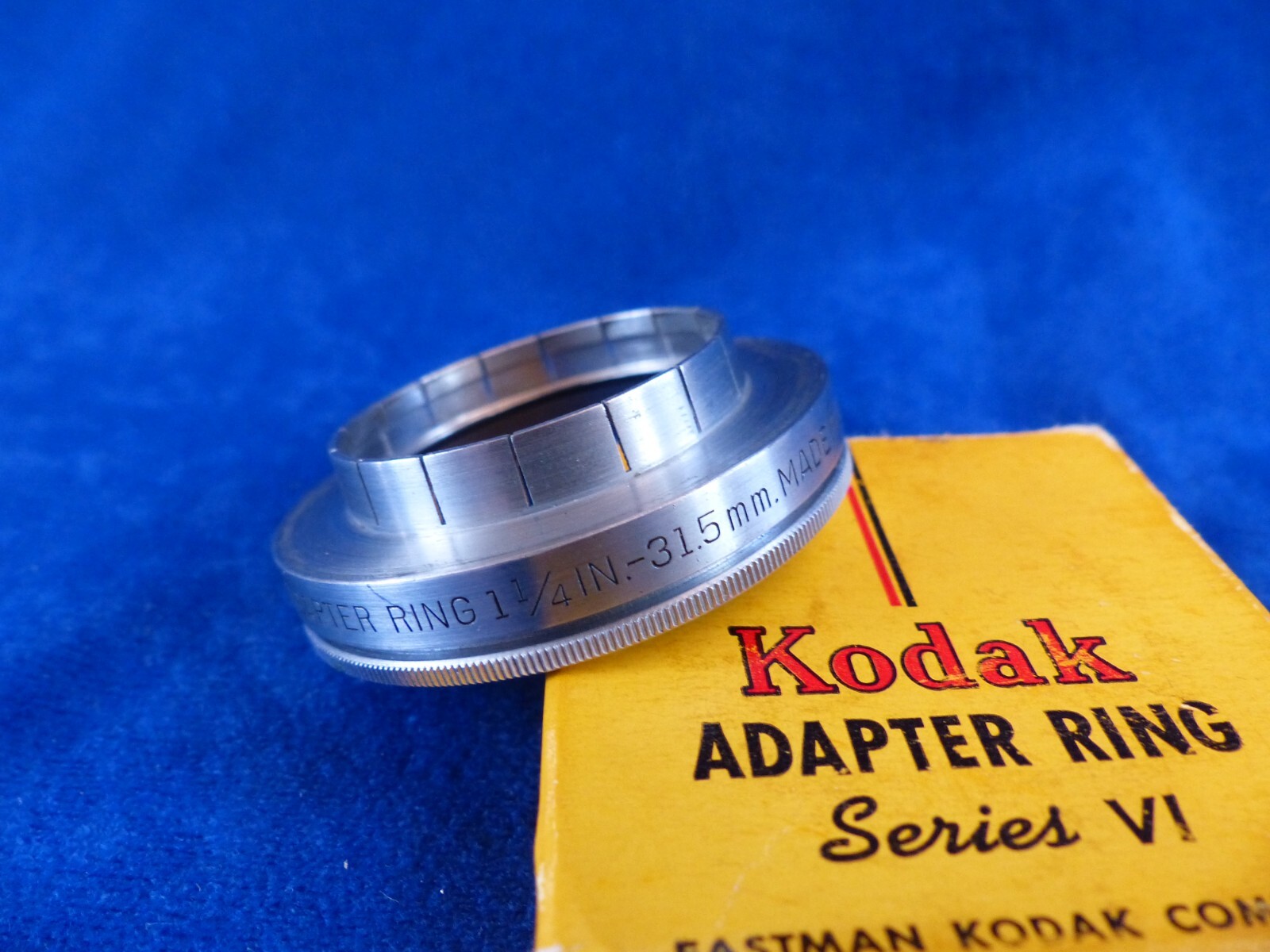 Kodak series VI 31.5 mm push-on adapter ring, fits Kodak Ektar 101 mm, o thers