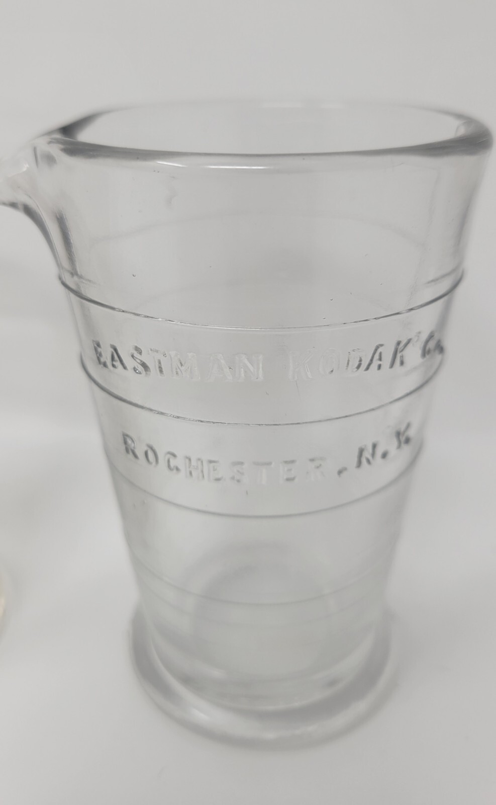 Vintage Eastman Kodak Co. 4oz. Photographic Use Glass Beakers Lot of 3