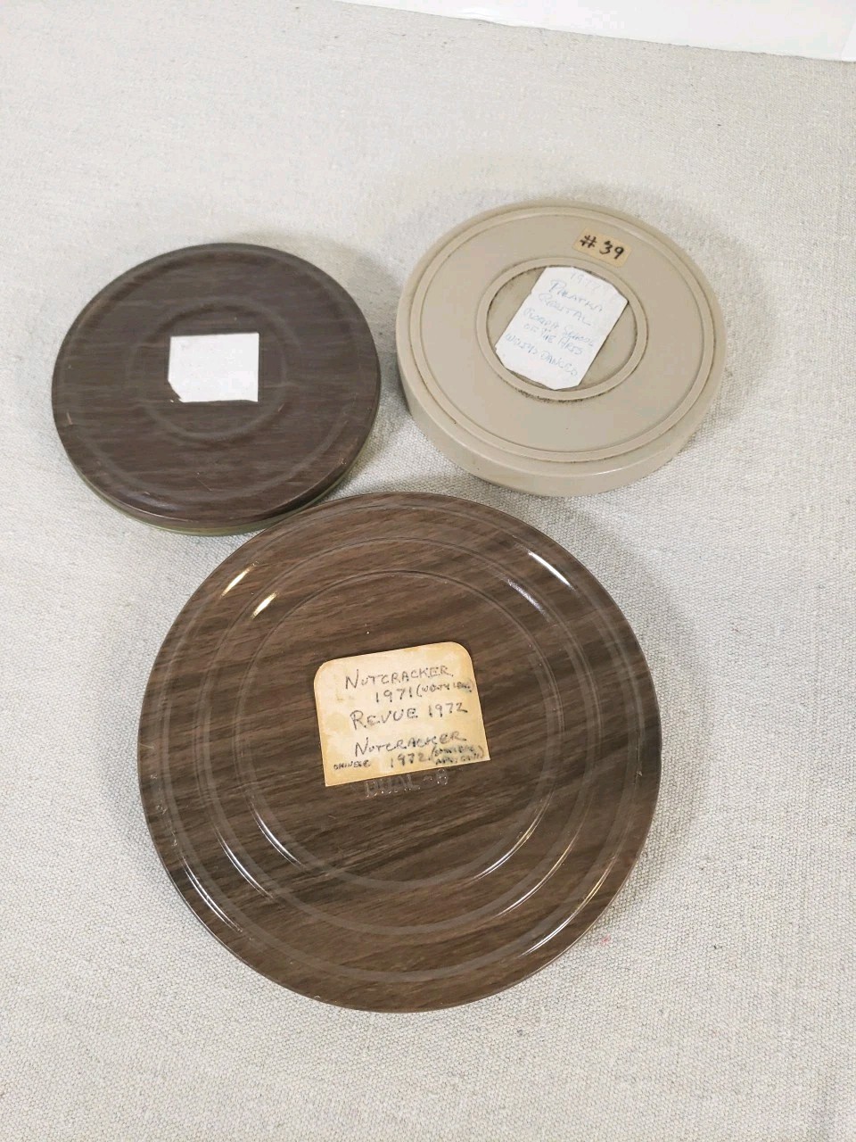Vintage Pennys Dual 8mm Super 8 Can Cannister Reels With Movies 1970’s Lot Of 3