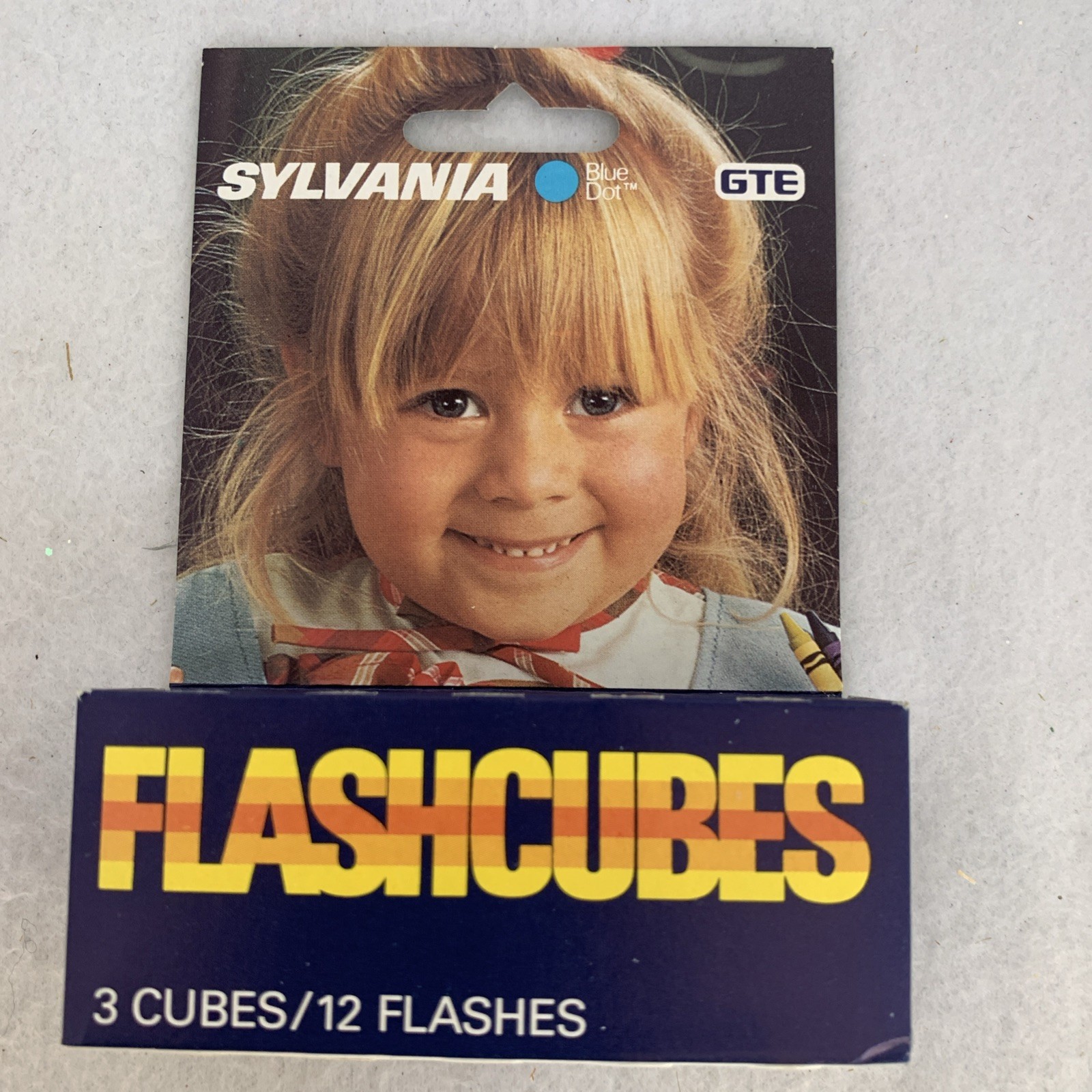 Lot Of 2 Vintage GTE Sylvania Blue Dot Flash Cubes 3 Cubes In Original Box NOS