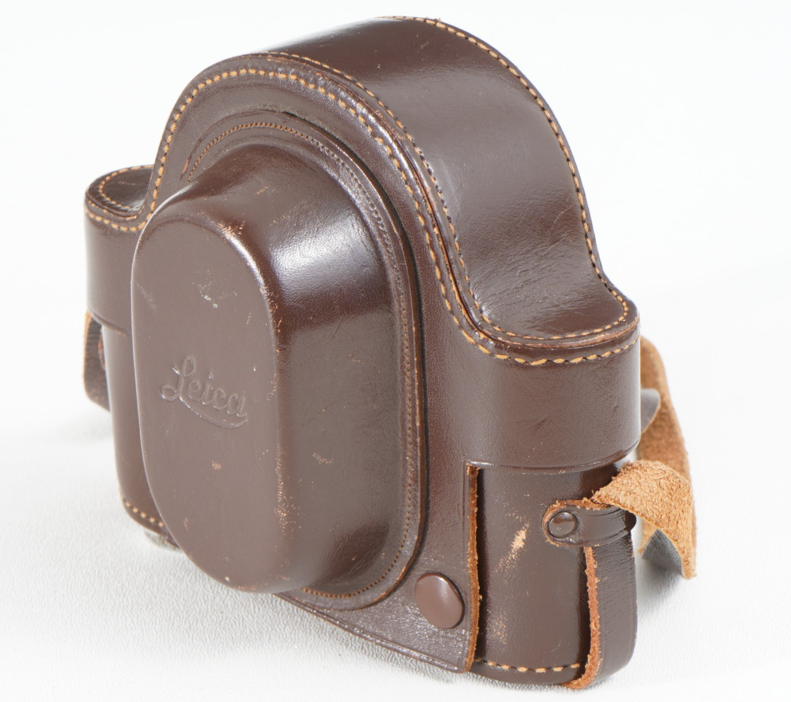 -LEICA EVERREADY LEATHER CASE EFGOO FOR LEICA IIIc and IIIF W/ VIOOH Finder