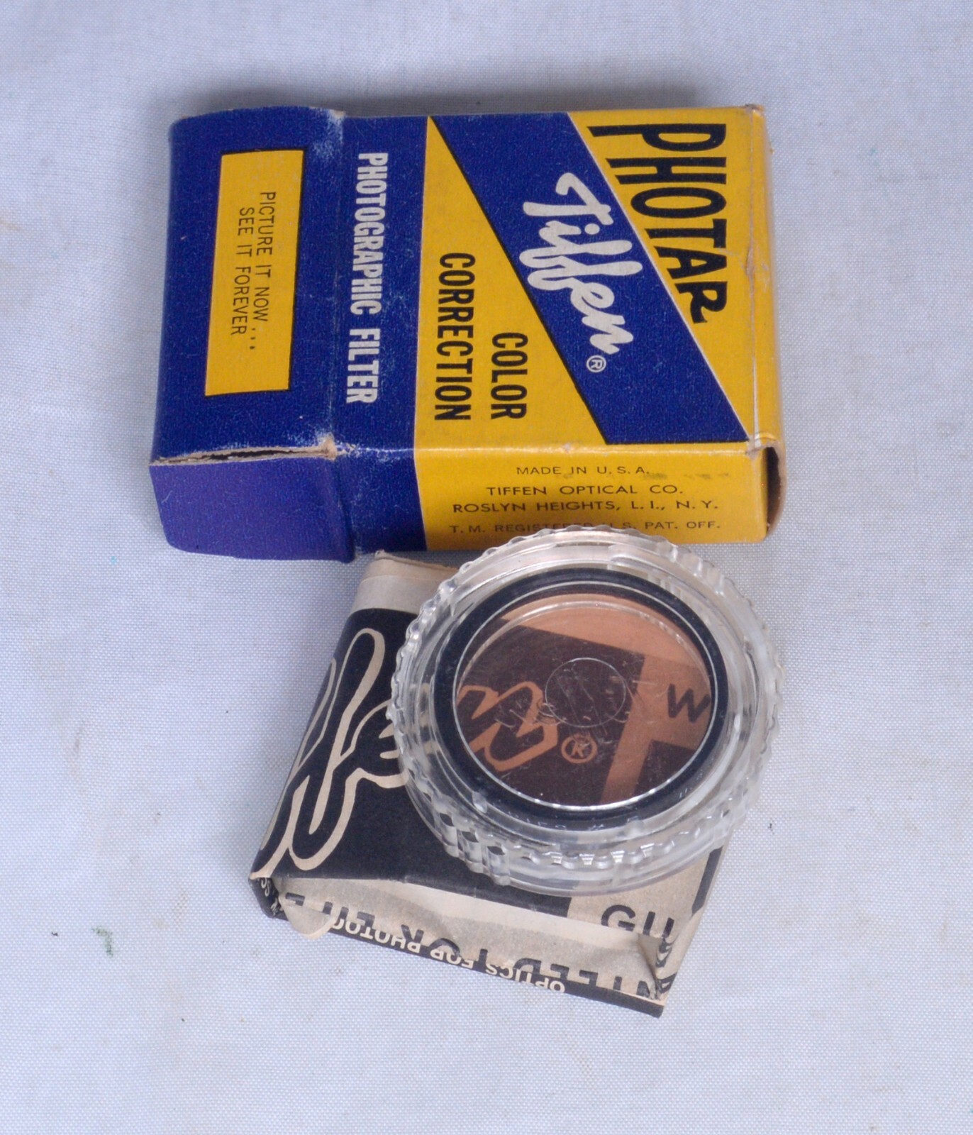 Vintage TIFFEN Series #5 Adapter Ring PHOTAR 85-C Color Correction Lens Filter