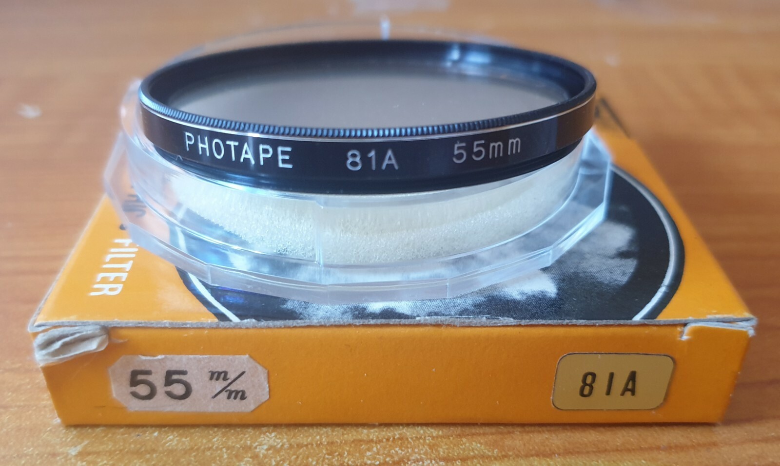 Vintage Photographic Filter PHOTAPE 81A 55mm MADE IN JAPAN – NOS