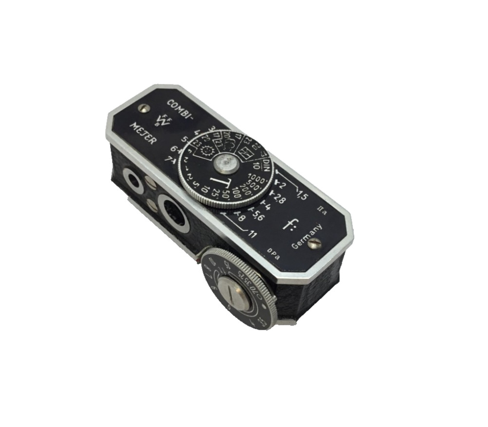 WATA -COMBI Vintage Cold Shoe Rangefinder + Built in Light Meter + Case & Box