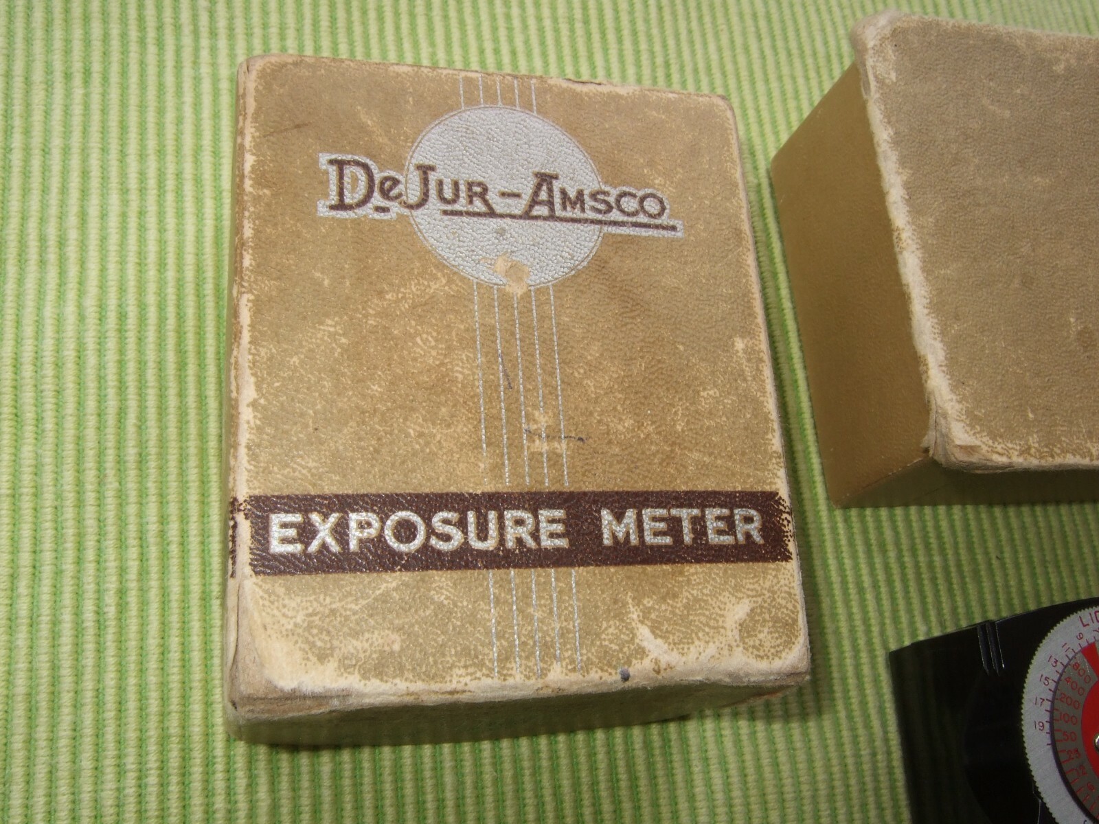 Vintage DeJur Exposure Meter with Strap ~ Made in USA Box Instruction Book 5B