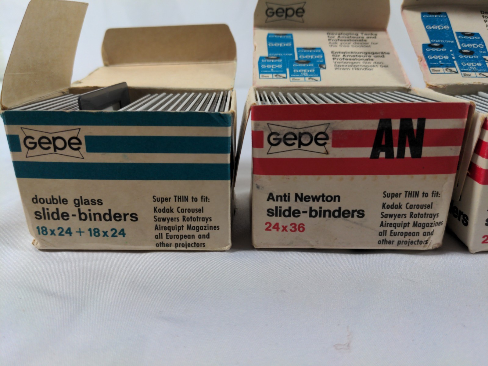 Bundle Gepe 24×36 18×24 14×20 20×22 Slide Mount Binders Holders 2mm Antinewton