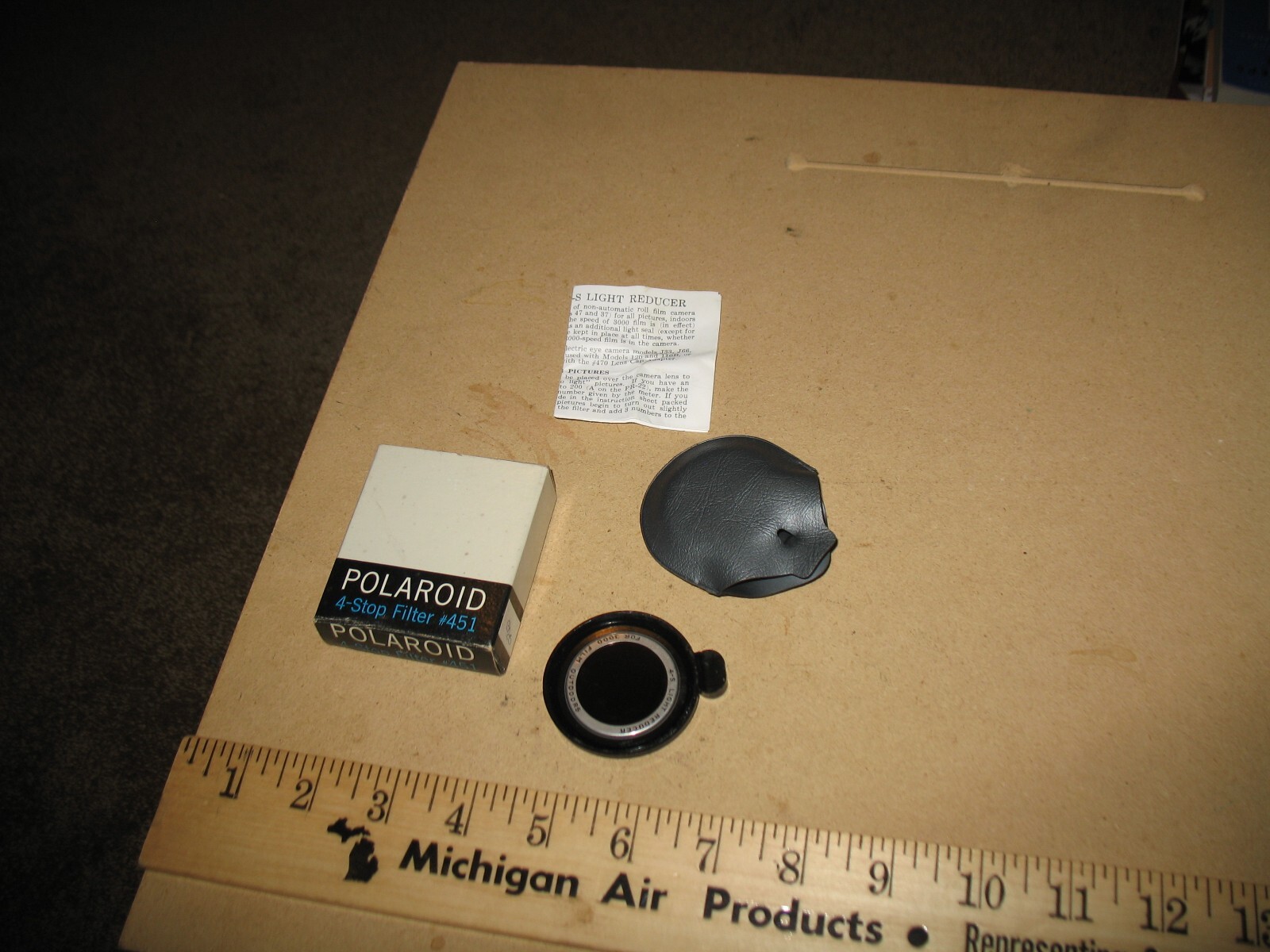 VTG NOS? POLAROID 4 STOP FILTER #451 LIGHT REDUCER FOR 3000 SPEED FILM