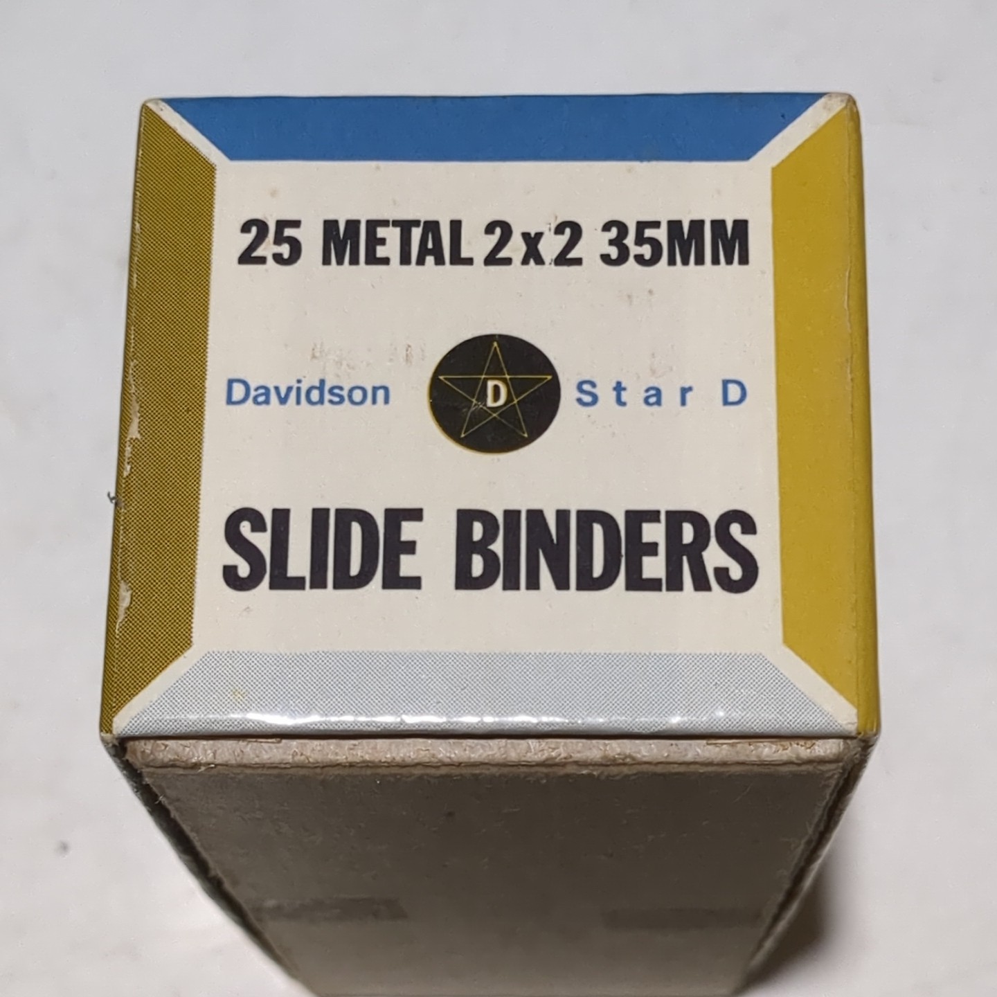 Vintage Davidson Star D Metal Slide Binders 2×2” 35mm Slides NOS