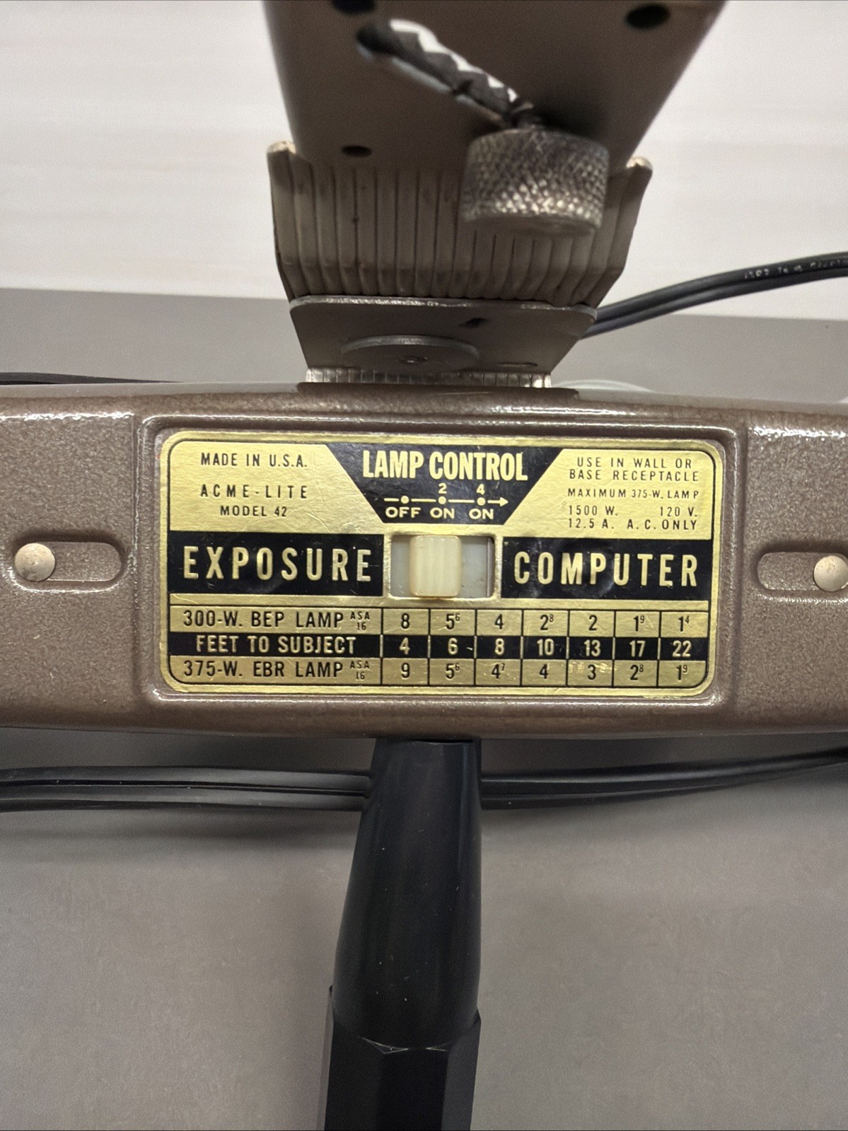 ACME LITE Vintage Movie Film Stage Lighting Model 42 Bt25