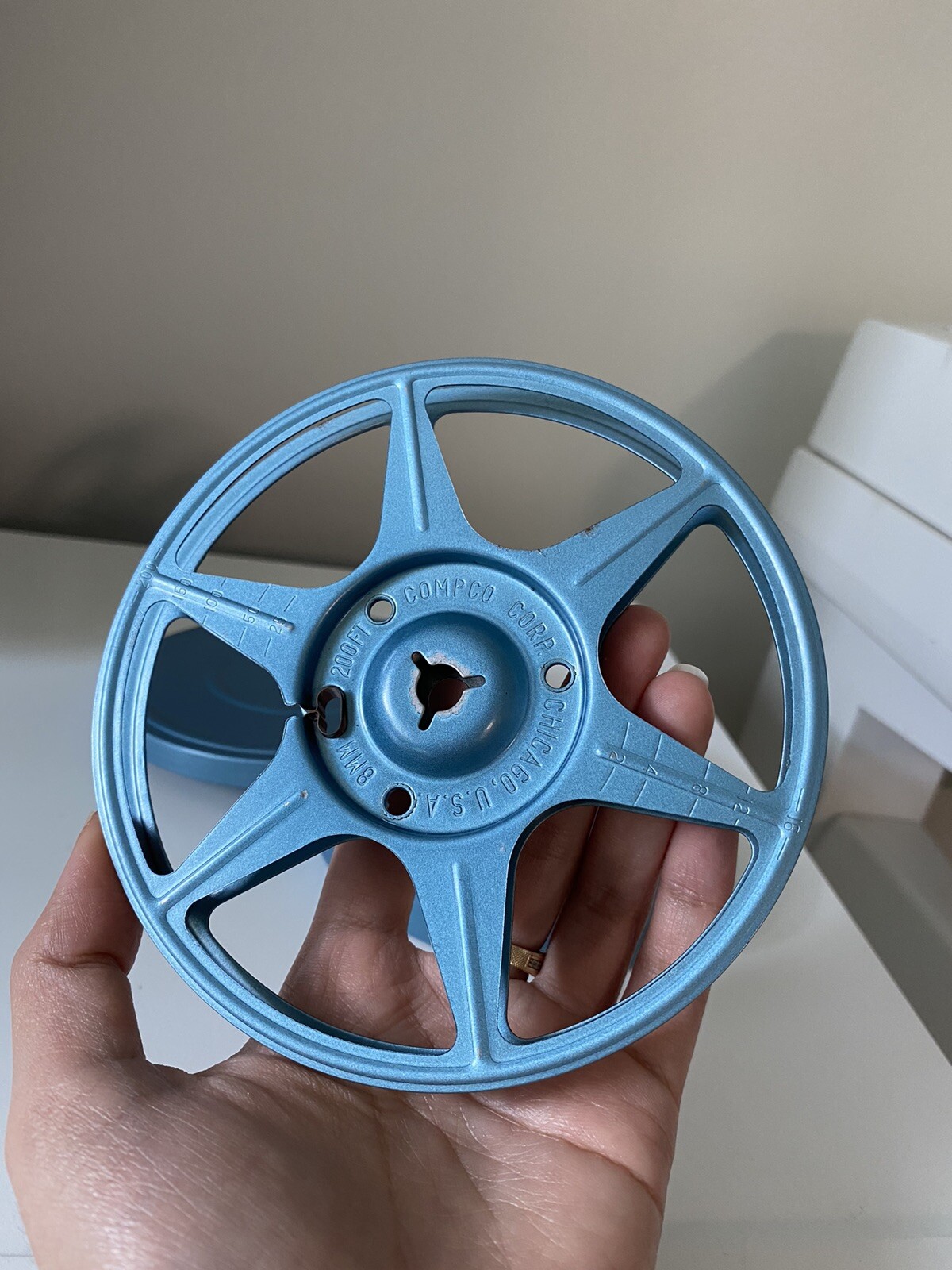 Vintage 8mm 200 Ft 5 Inches Metal Movie Reel with Metal Case – Compco USA