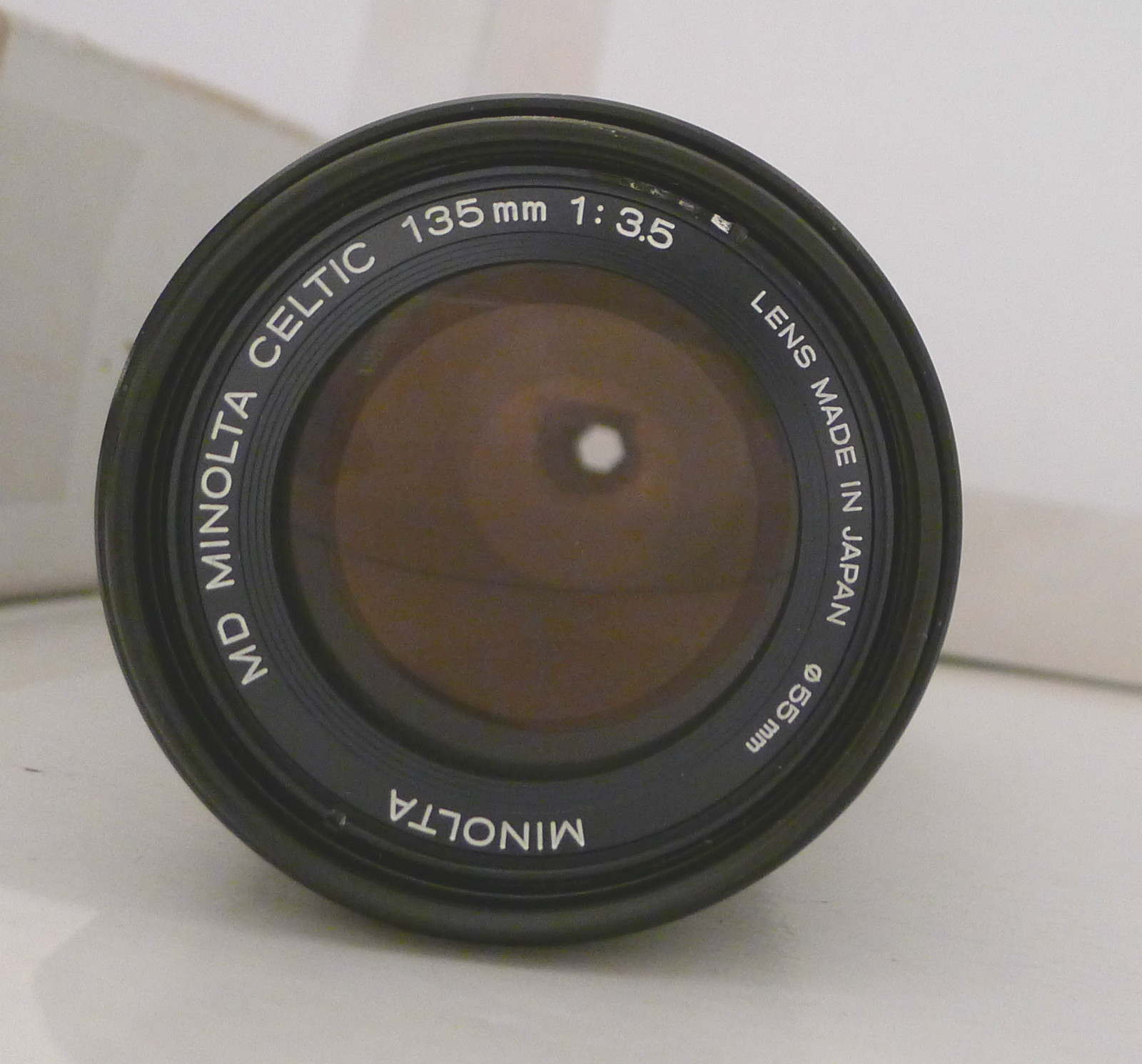 Minolta MD Celtic 135mm 1:3.5 Lens 55mm +End Caps- Japan TESTED