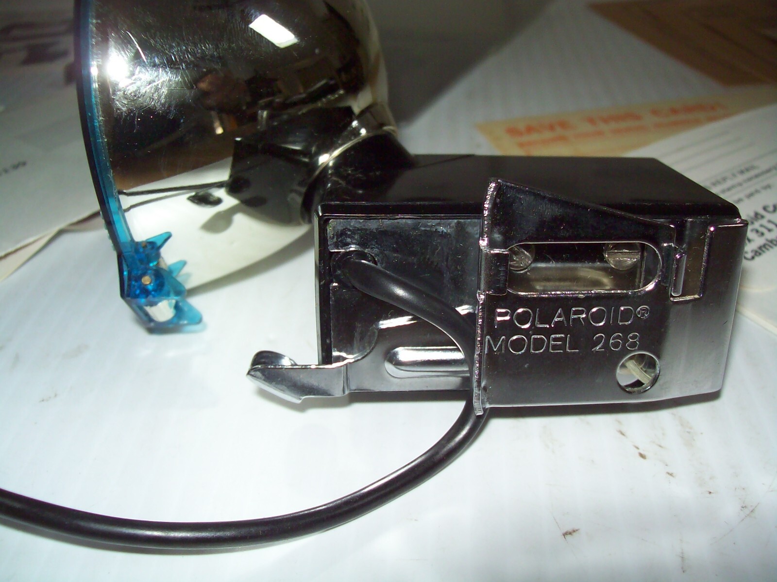 Vintage Polaroid Camera Flashgun # 268 w/Literature, Manual Bulbs & More