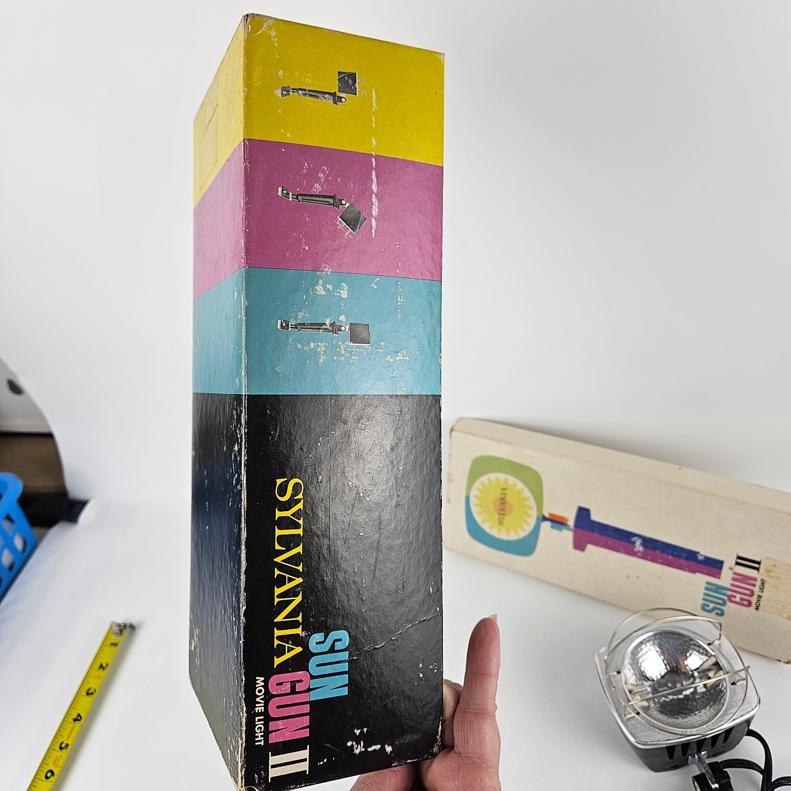 Vintage Sylvania Sun Gun II Movie Light SG-55 W/Original Box, Manual & Working