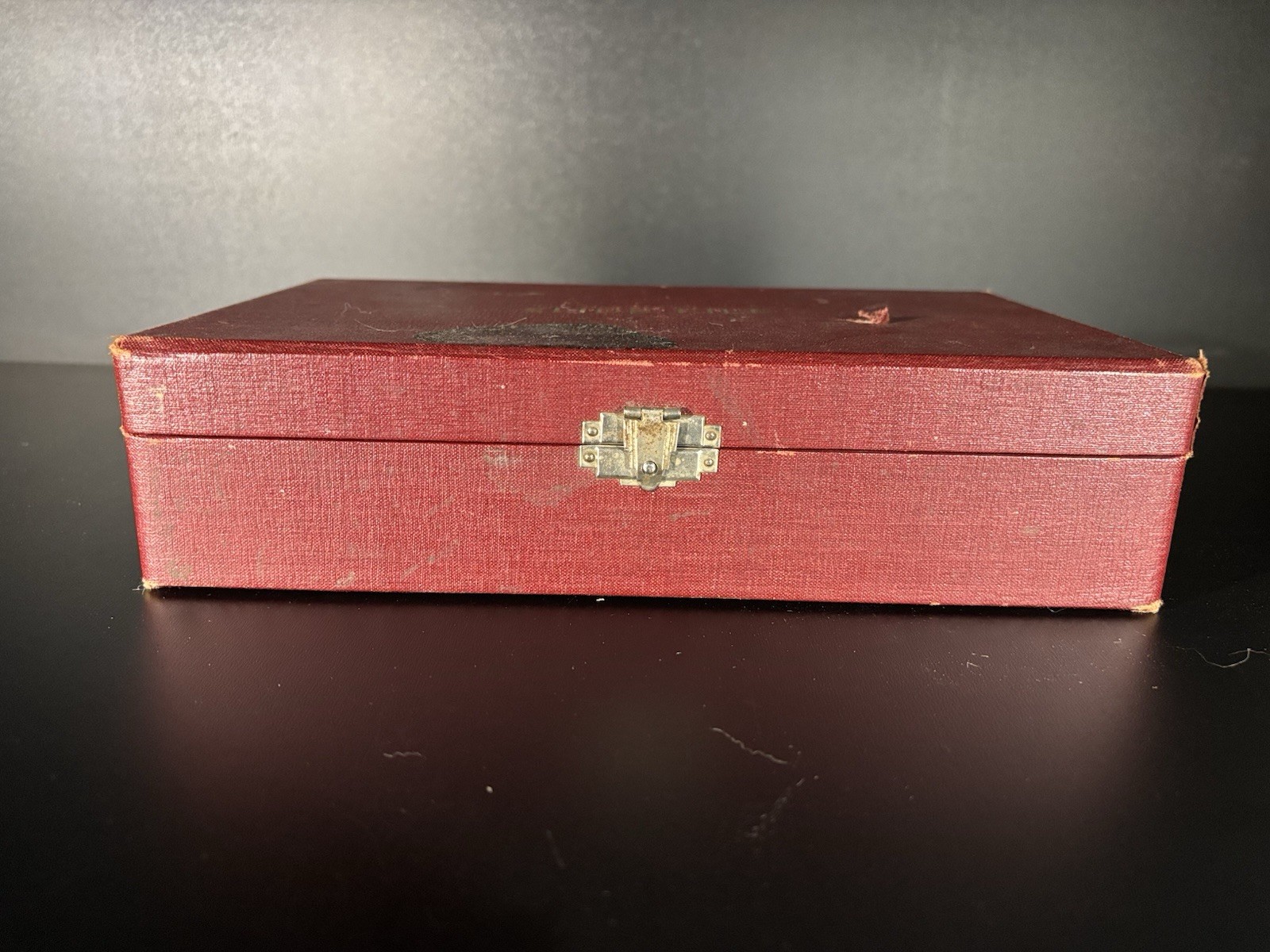 Vintage Barnett & Jaffe Projector Slide Case Pennsylvania Red Box 100 Slots