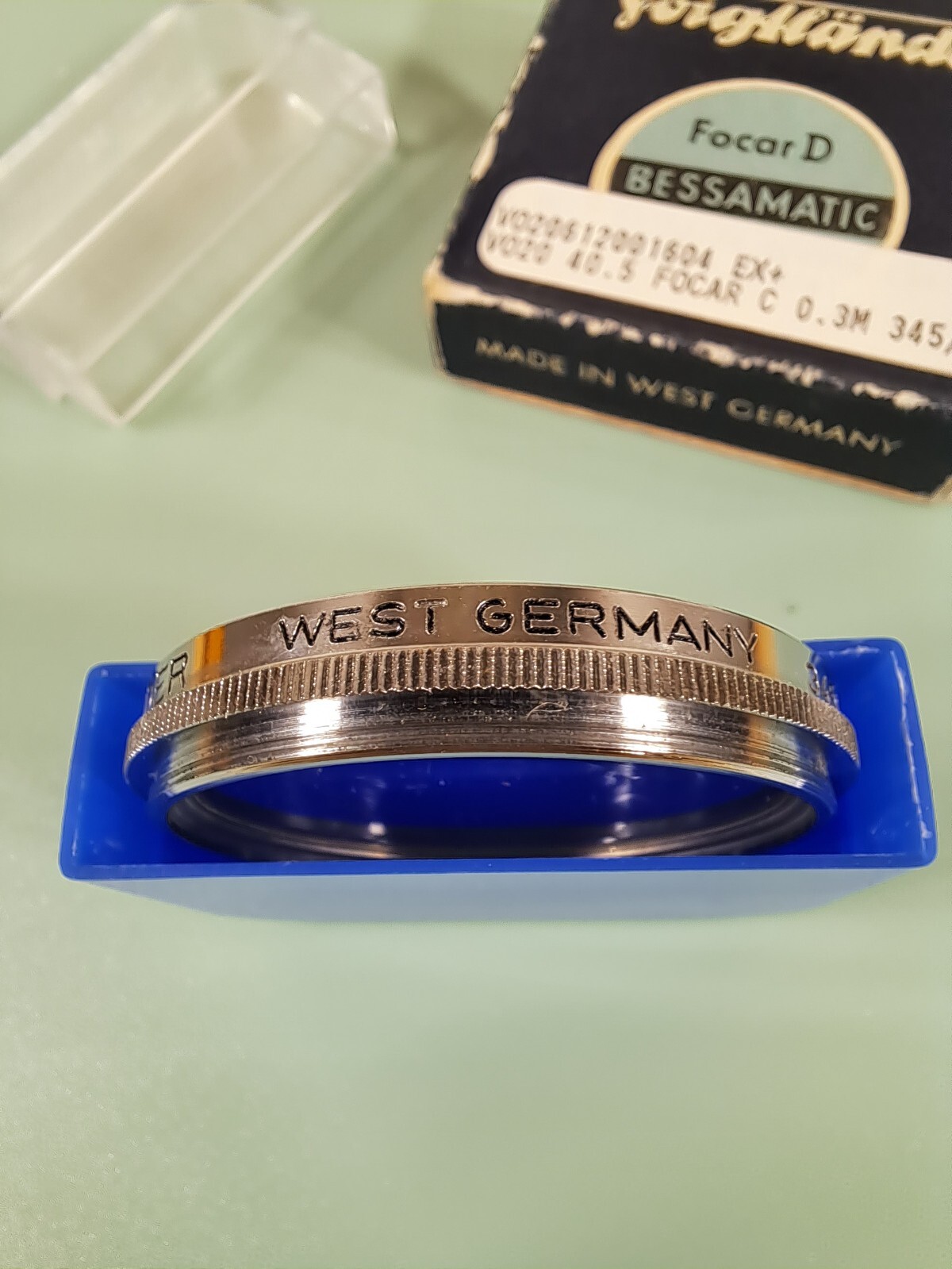 Vintage Voigtlander 40.5mm Focar C f=0.3m 345/41 Filter w Case & Box-Germany