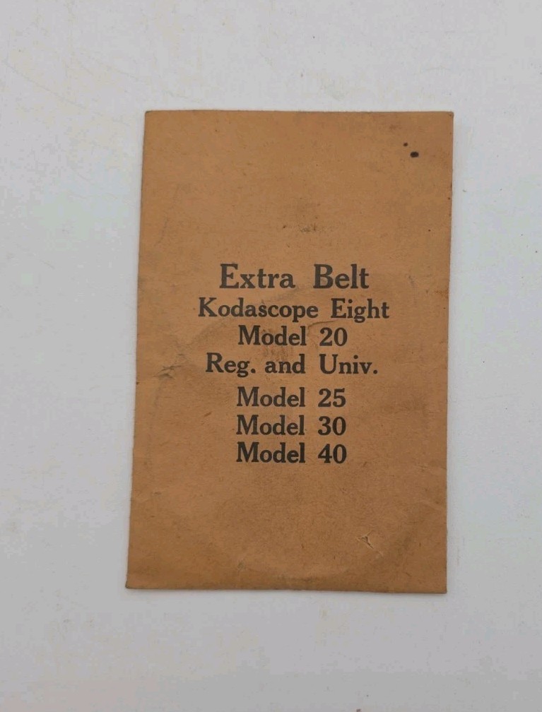 8mm Kodak Kodascope Eight Model’s 20,25,30,40,50, Projector Belt, 1 MOTOR Belt