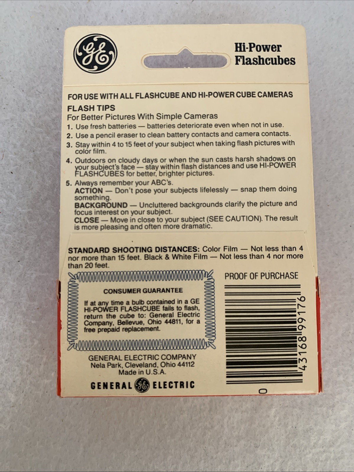 Vintage GE General Electric Twice As BrightFlashcubes 3 Pack x5+8 Hi-Power NOS