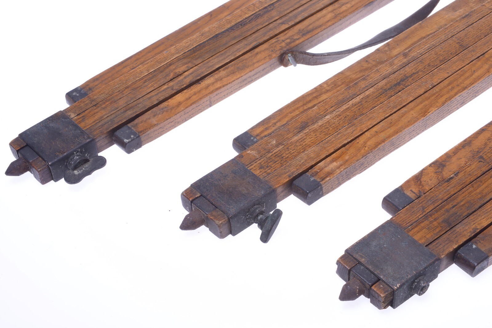 ✅ ANTIQUE WOOD TRIPOD 154CM, 60.62″ THORNTON? ROSS? LANCASTER? FIELD CAMERAS
