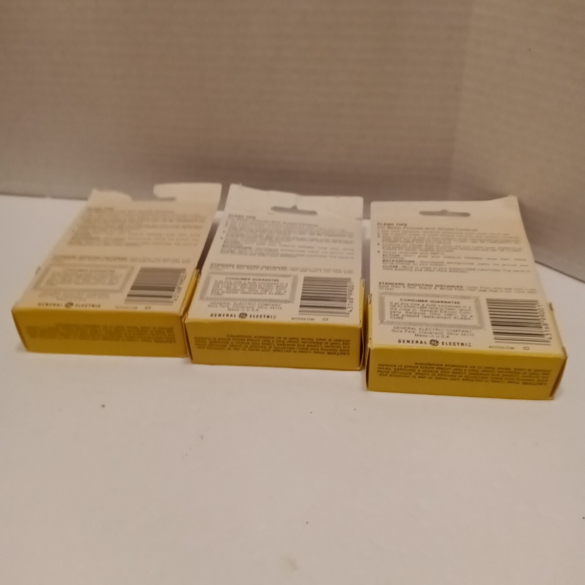 General Electric Flashcubes Lot Of 3 Packs of 3 Cubes USA NEW! Vintage