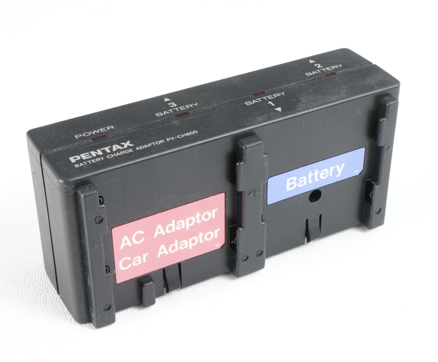 -Genuine Pentax AC Adapter PV-A800A For Video Camera Tested W/ Battery Adapter