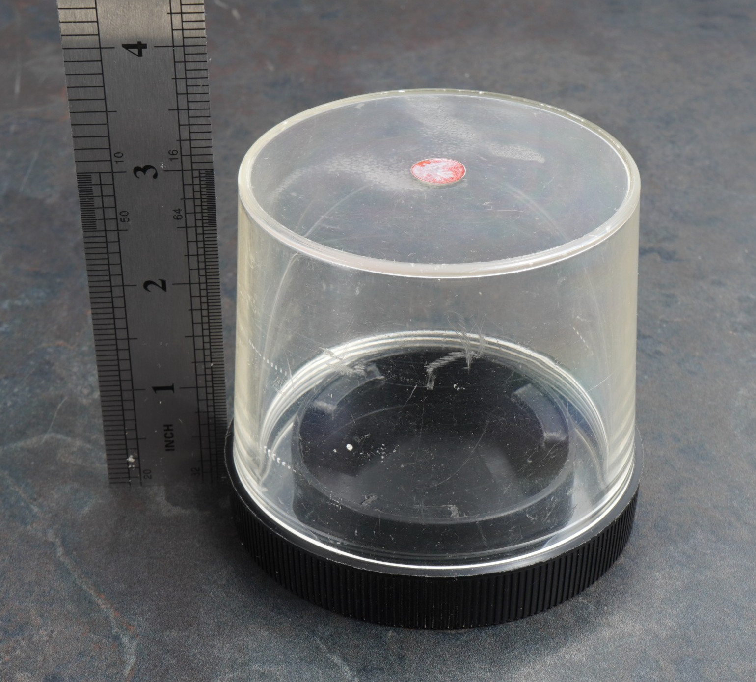 – Leica R Plastic Lens Bubble Display Case 3″X3″ For Elmarit 35mm 28mm 50mm