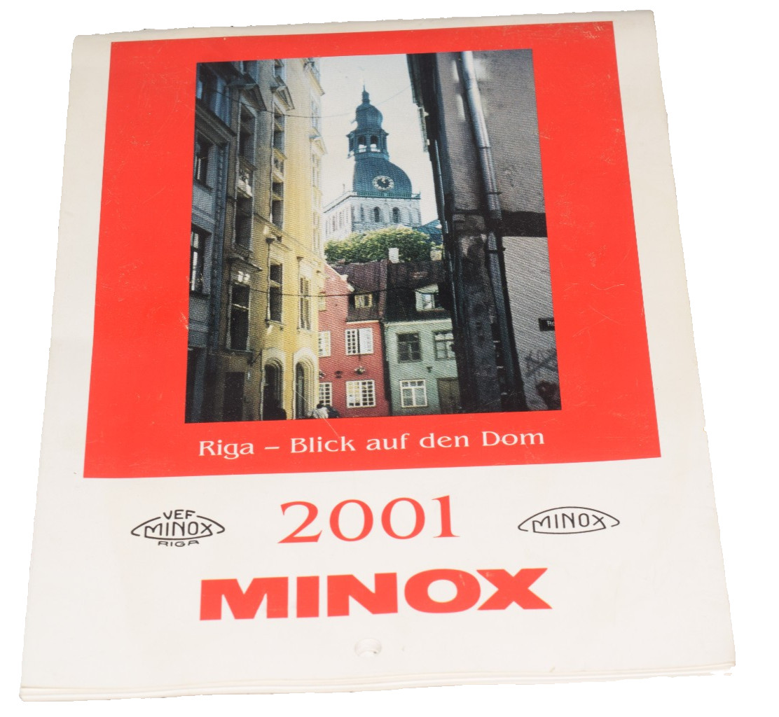 Calendar Minox Riga 2001 Club Minox Germany