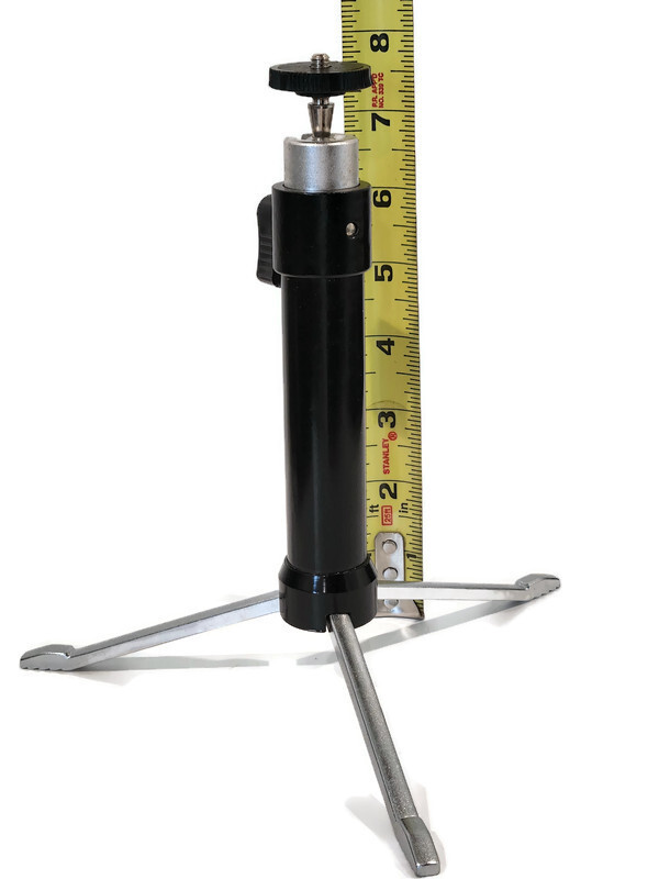 Metal Table Top Tripod Compact Camera Mount Swivel Ball Head 8 Inch Quick Setup