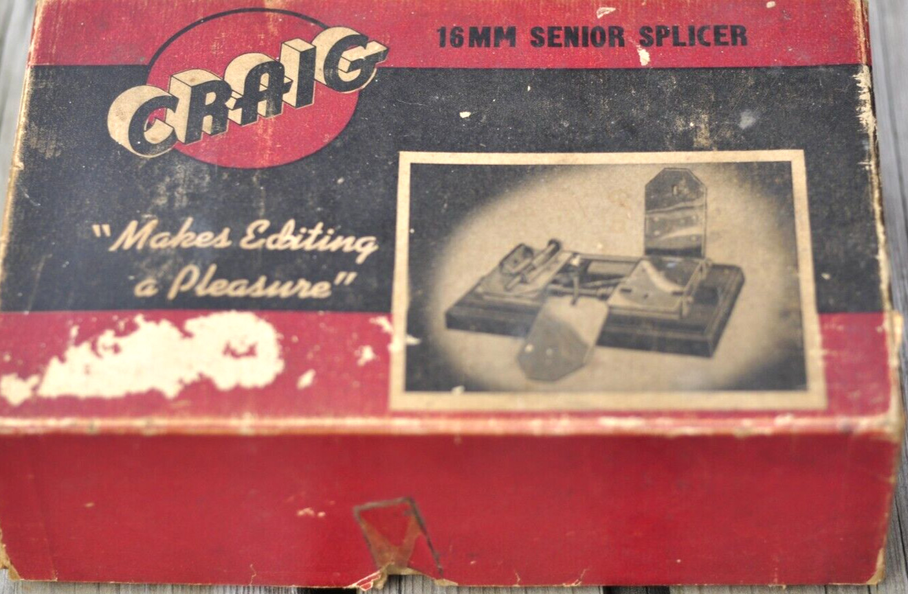 Craig Senior 8mm & 16mm movie film splicer.