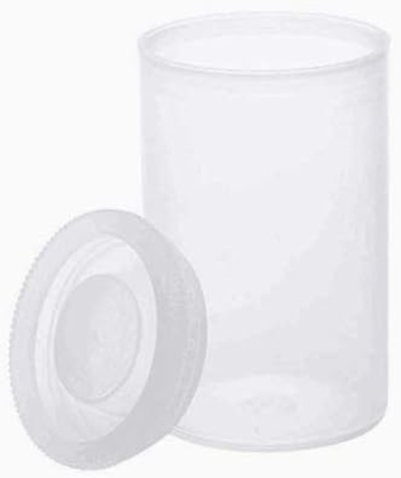20 PCS Clear Plastic Film Canisters W/ Lids，Storing of Small Personal