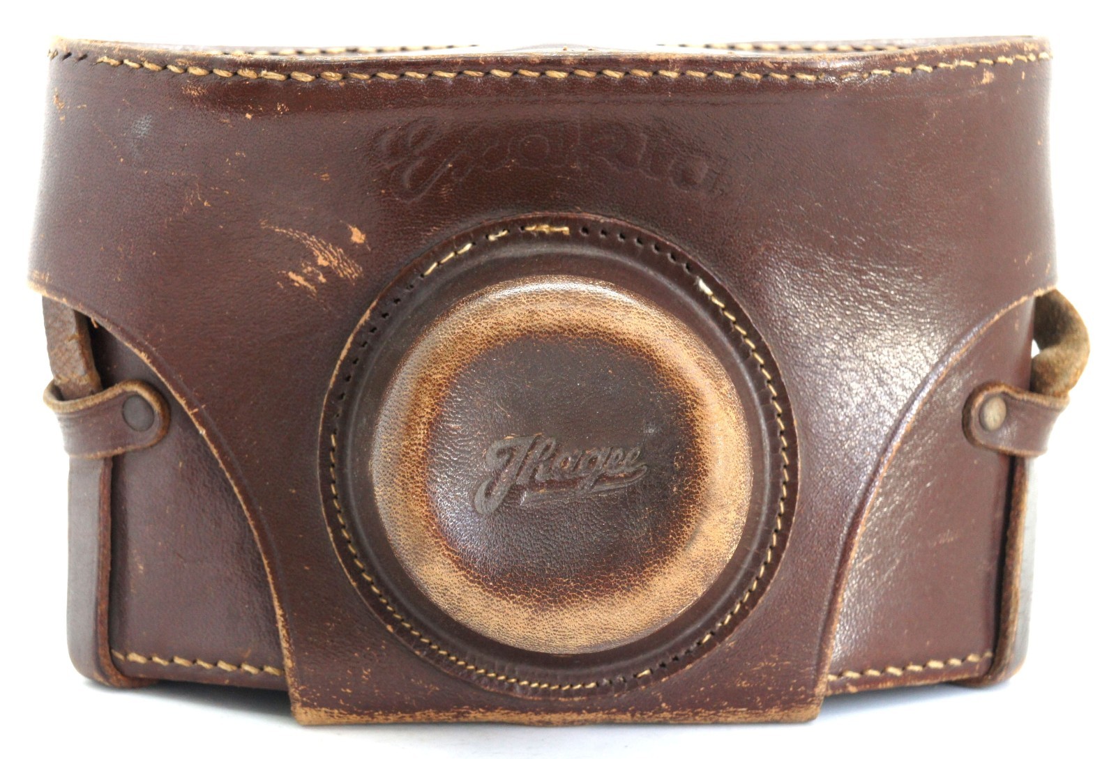 Vintage Ihagee Exakta Leather Camera Varex VX SLR Hard Ever Ready Case