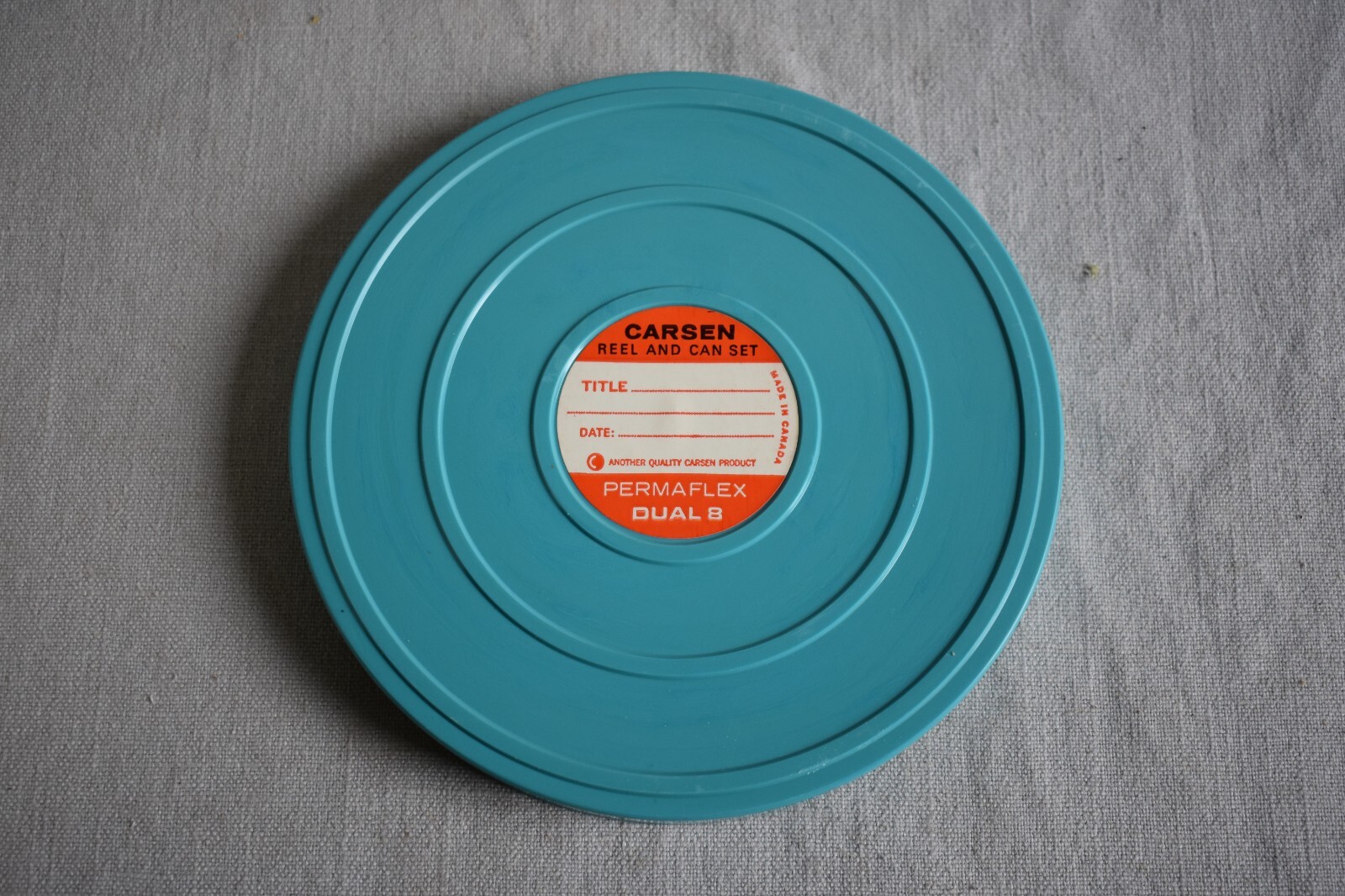 Vintage Kenco Movie Film Library Chest Box 8mm W/7 Carson 400 ft Reel and Can