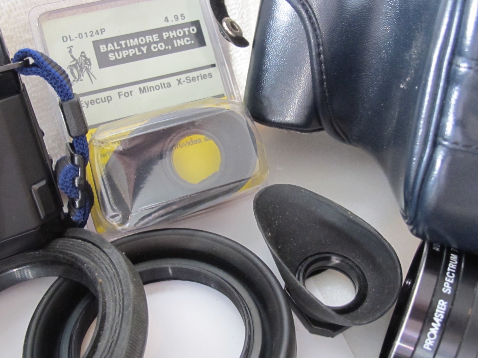 Vintage MINOLTA Camera Filter Cap Manual Adapter Ring Cable Release Mixed LOT #6