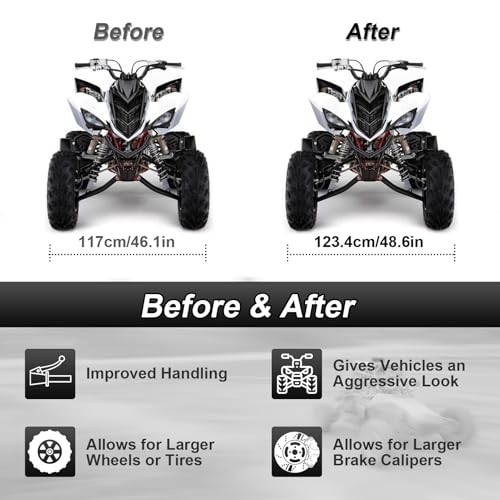 2PCS 1.25″ Wheel Spacer Adapters 4x156mm to 4x137mm Compatible with Polaris
