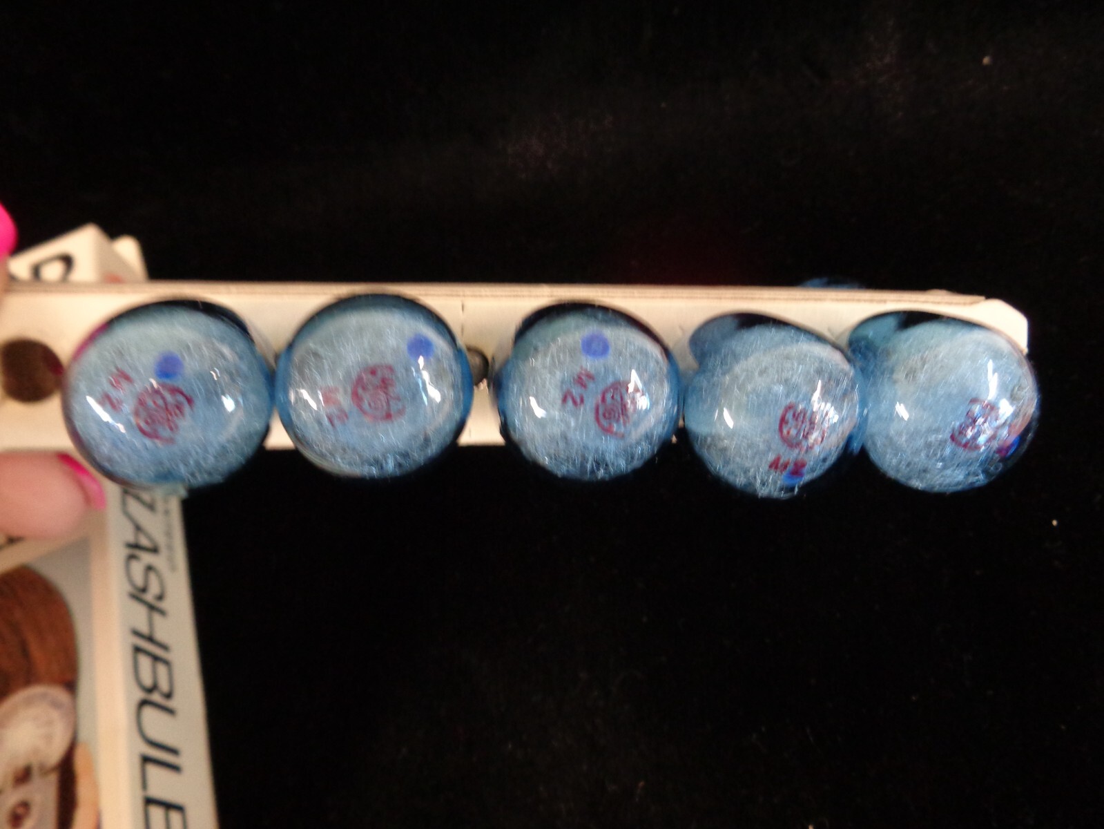 Vintage GE Blue M2B Flashbulbs – 11 Bulbs